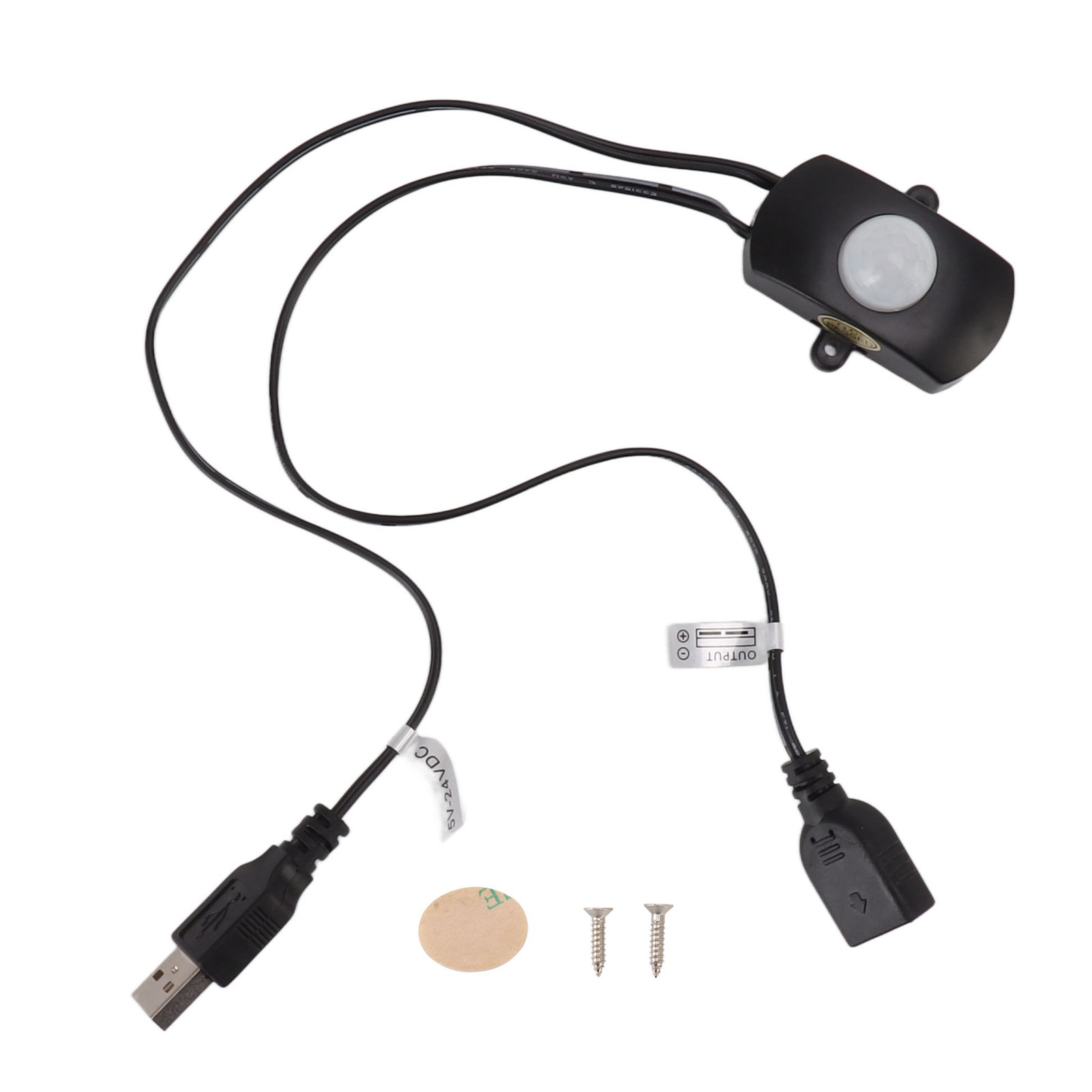 Usb-pir-bewegungsmelder Für Led-streifen, Intelligenter Infrarotsensor Dc 5–24 V, 120°-erfassungswinkel, 8 M Reichweite, Einfache Installation