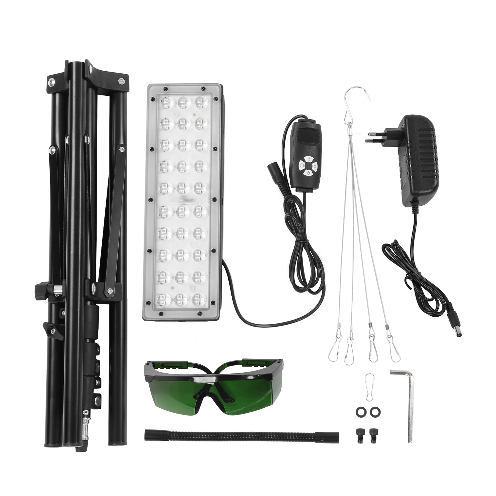 Toivize 90w Infrarot-lichttherapielampe 660nm+850nm, Verstellbarer Ständer, 90 Leds, Aluminium