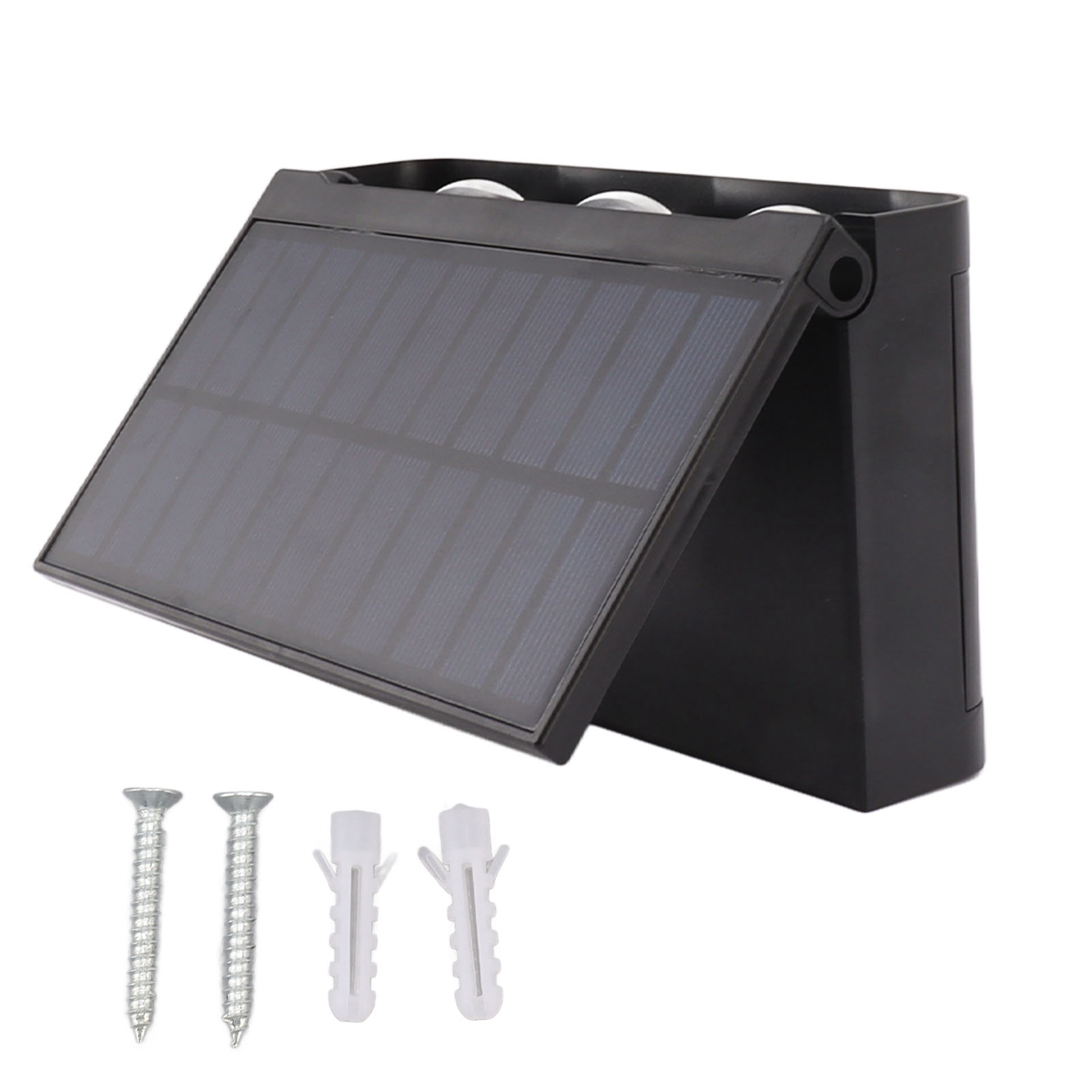 Toivize Solar-led-wandleuchte, Doppelbeleuchtung, Ip65, 6 Kaltweiße Leds Für Garten, Villa, Hof, Außenbereich, Autark