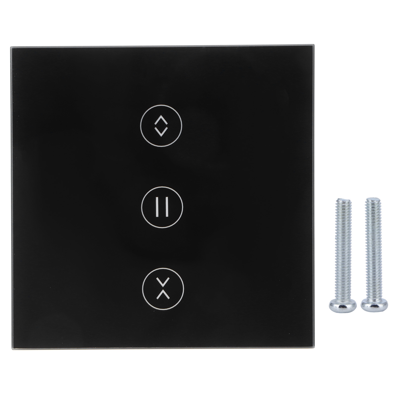 Berührungsempfindlicher Wlan-vorhangschalter, 10 A, 95–250 V, Schwarzes Gehärtetes Glas