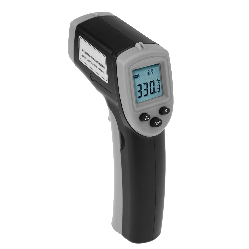 Gm320 Berührungsloses Infrarot-thermometer -50 Bis 380 °c Präzise Schnell Industrie Schwarz