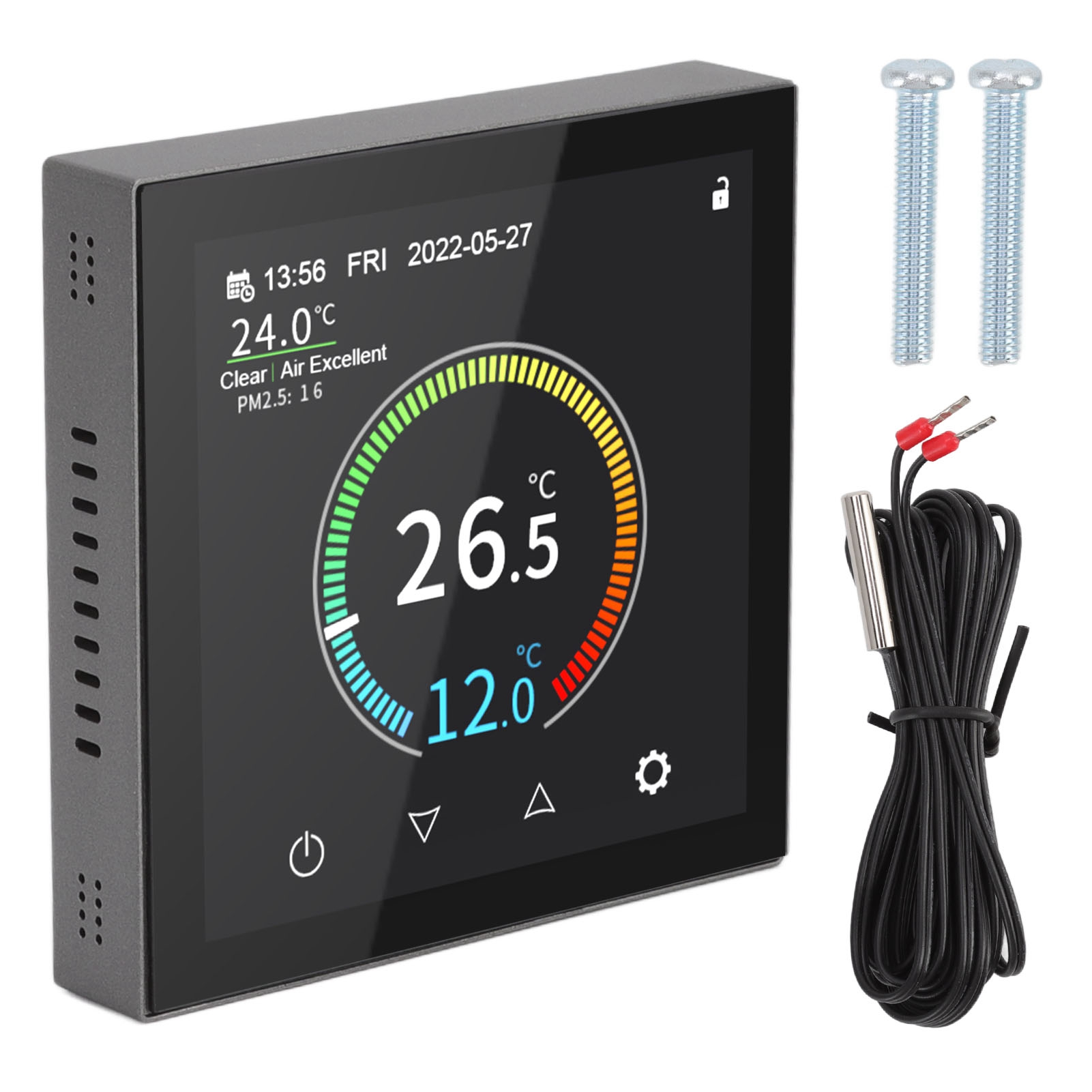 Hyt001 Wlan-smart-thermostat Mit Programmierbarem Farb-lcd-bildschirm Für Heizung