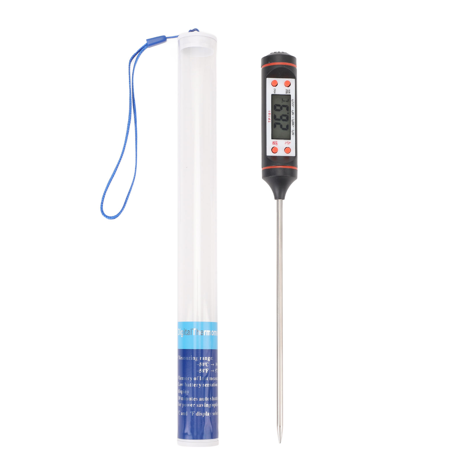 Toivize Lcd-digitalthermometer Für Autoklimaanlagen -50 Bis 300 °c, Hd-display, Einfache Installation