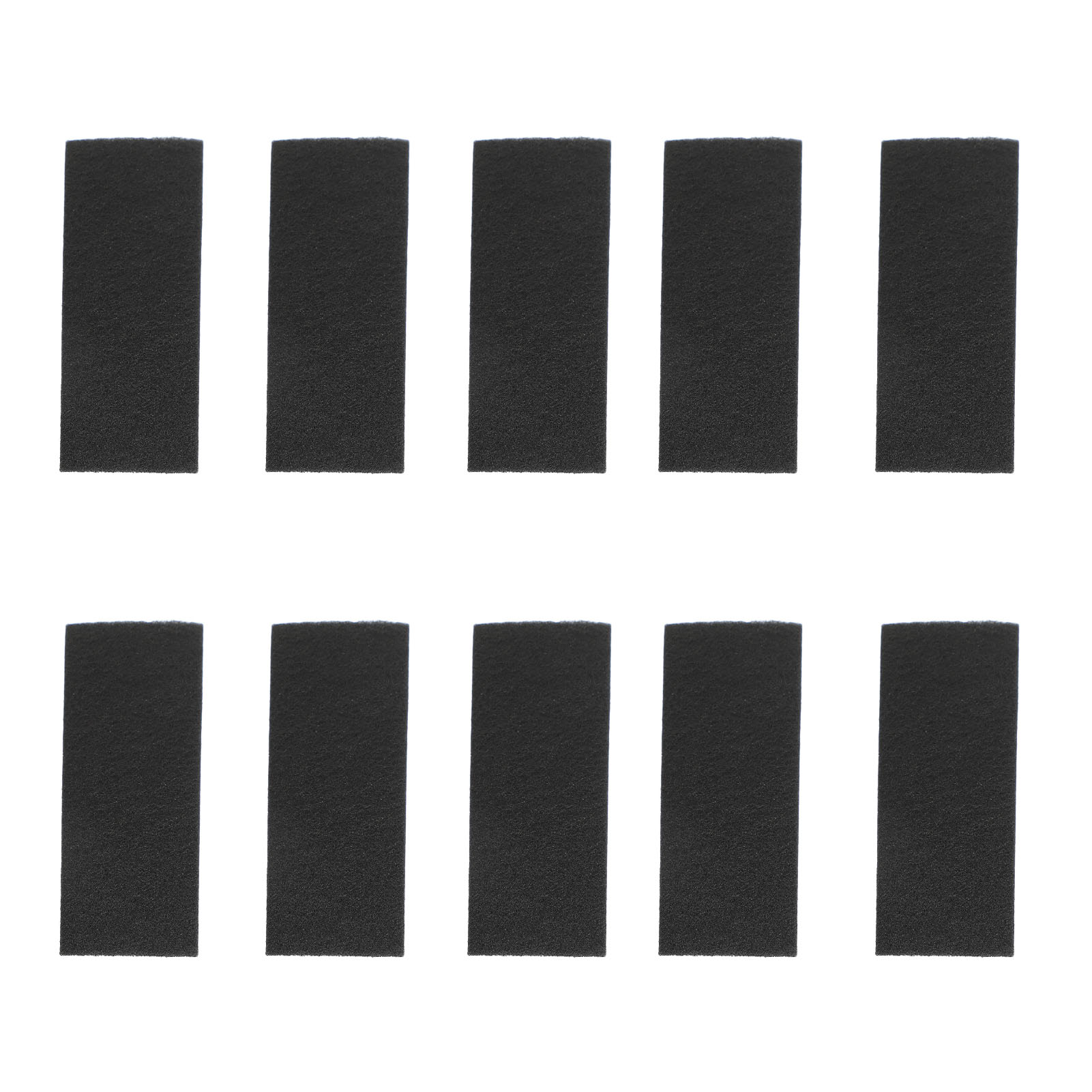 Packung Mit 10 Aktivkohle-lüfterfiltern, Selbstklebend, Rechteckig 25,4 X 9 Cm, Effektive Und Leise Luftreinigung