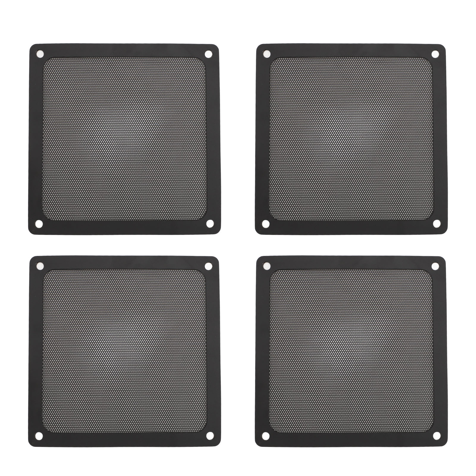 Set Mit 4 Toivize 140x140mm Schwarzen Magnetischen Pvc-staubfiltern Für Pc-lüfter, Leise Und Einfach Zu Installieren, Staubdichtes Gitter