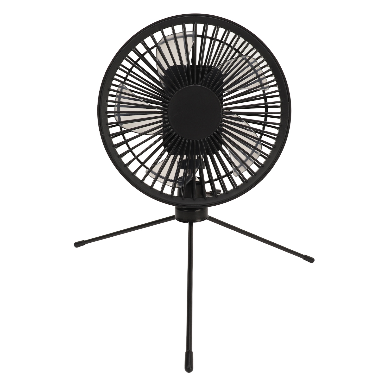 Tragbarer Campingventilator (17 Cm) Mit Verstellbarem Stativ, 6000-mah-akku, Usb-c-aufladung, 3 Leise Geschwindigkeitsstufen