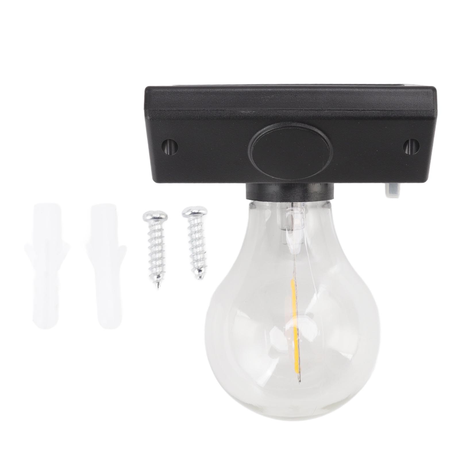 Wasserdichte Led-solar-wandleuchte, Retro-design, Abs, 110 X 85 Mm, Warmweißes Licht, Autark Für Garten, Terrasse Und Außenbereich