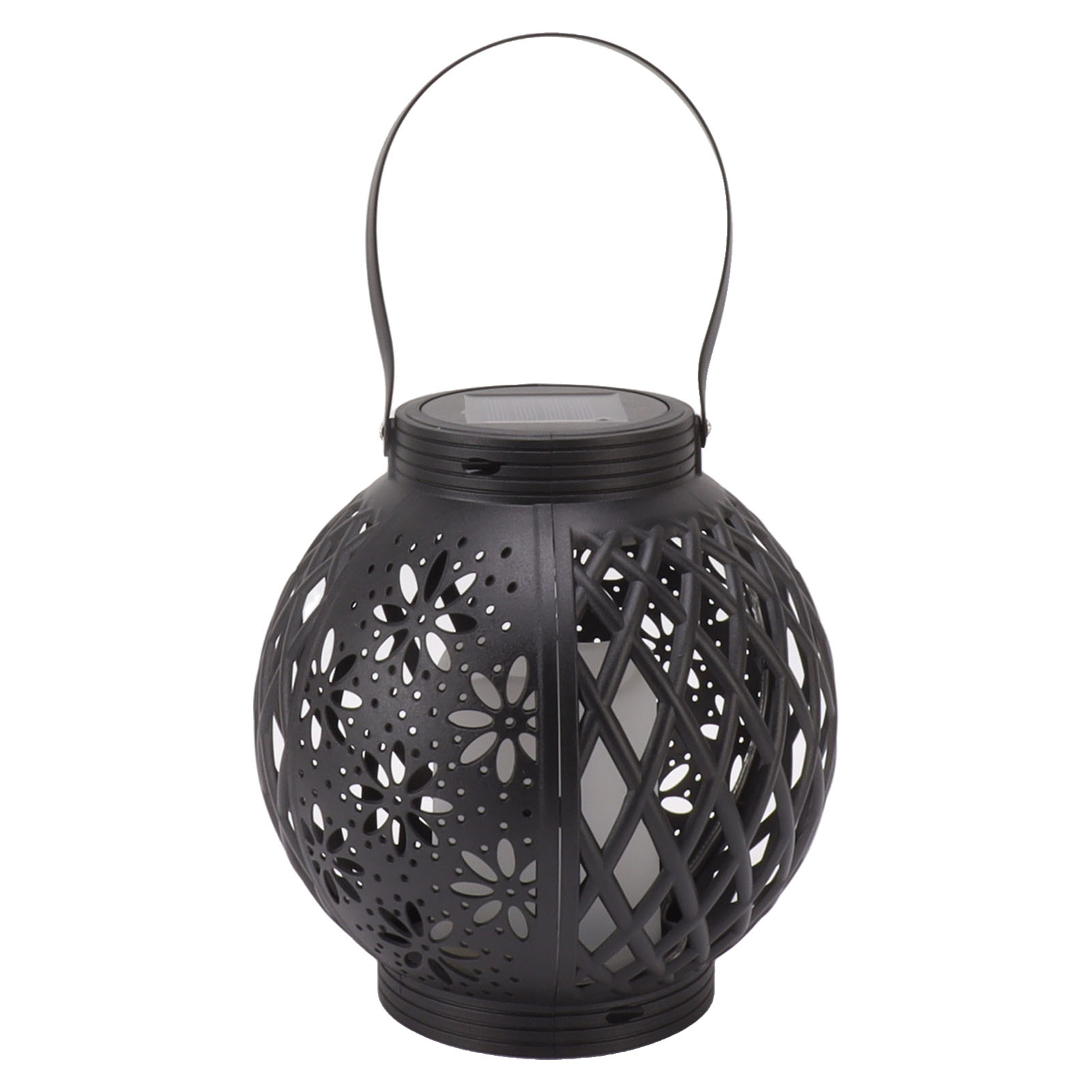 Dekorative Solarlaterne, Rattan, 20 Cm, Ip44, Warmweißes Led-licht
