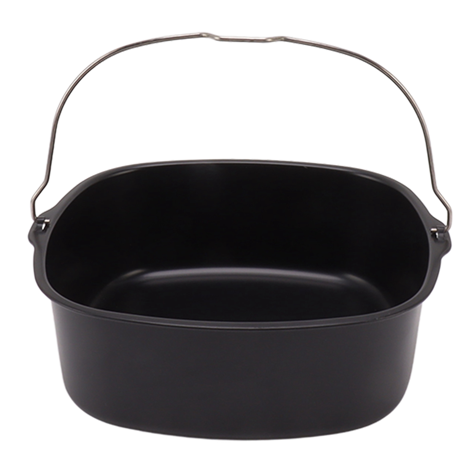 Quadratische 18 Cm Große Airfryer-form, Antihaftbeschichtet, Aus Lebensmittelechtem Metall, Passend Für Airfryer Mit 3,8–8 Litern Fassungsvermögen, Gesundes Und Einfaches Kochzubehör