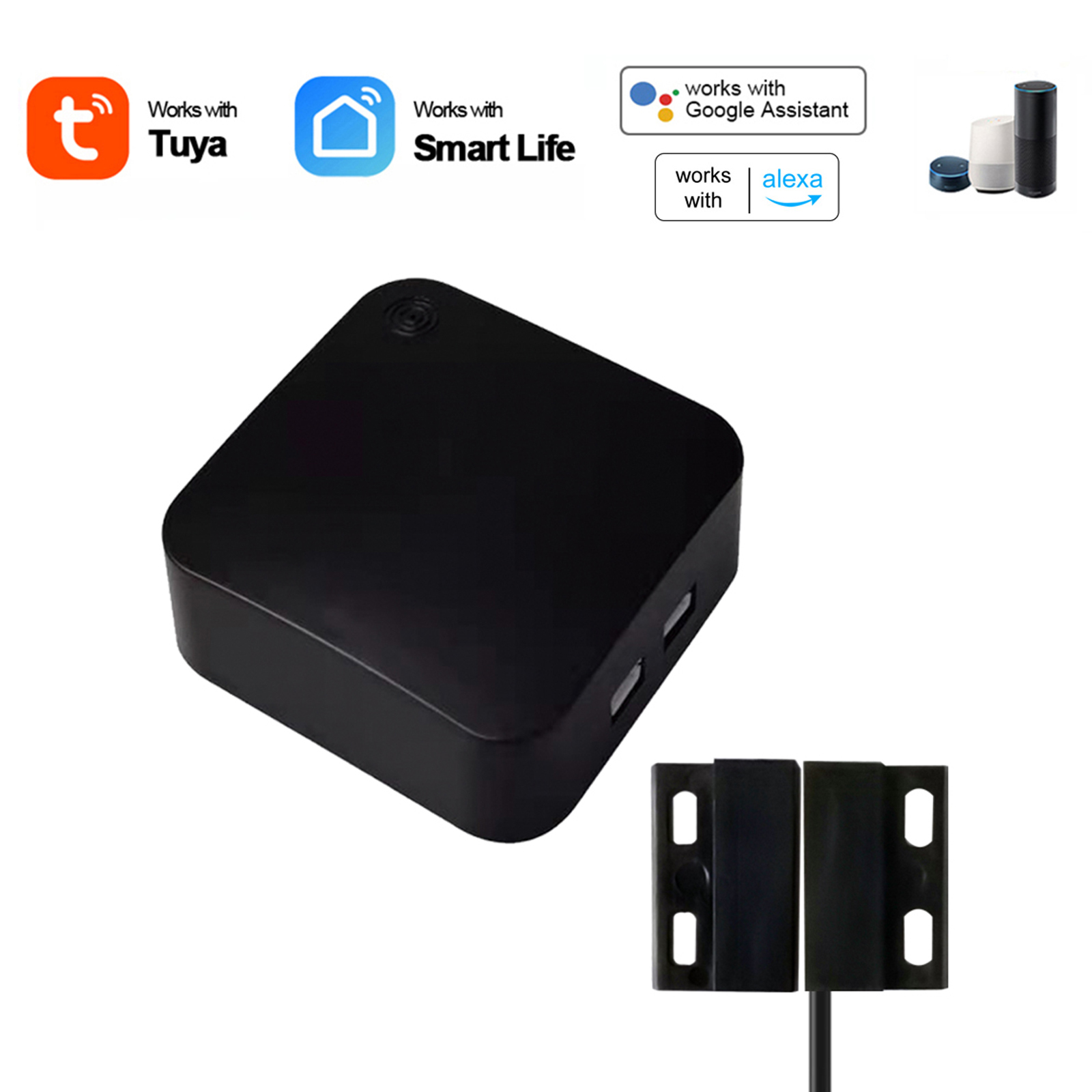 Tuya Wlan-garagentor-controller, Kompatibel Mit Alexa Und Google Assistant, Kein Hub Erforderlich, Steuerung Per Smart Life App
