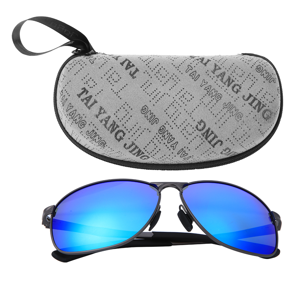 Schwarze, Polarisierte Tac-schutzbrille Für Herren Von Toivize Mit Nachtsichtfunktion, Uv-schutz, Quadratischem Rahmen, Geringem Gewicht Und Etui.