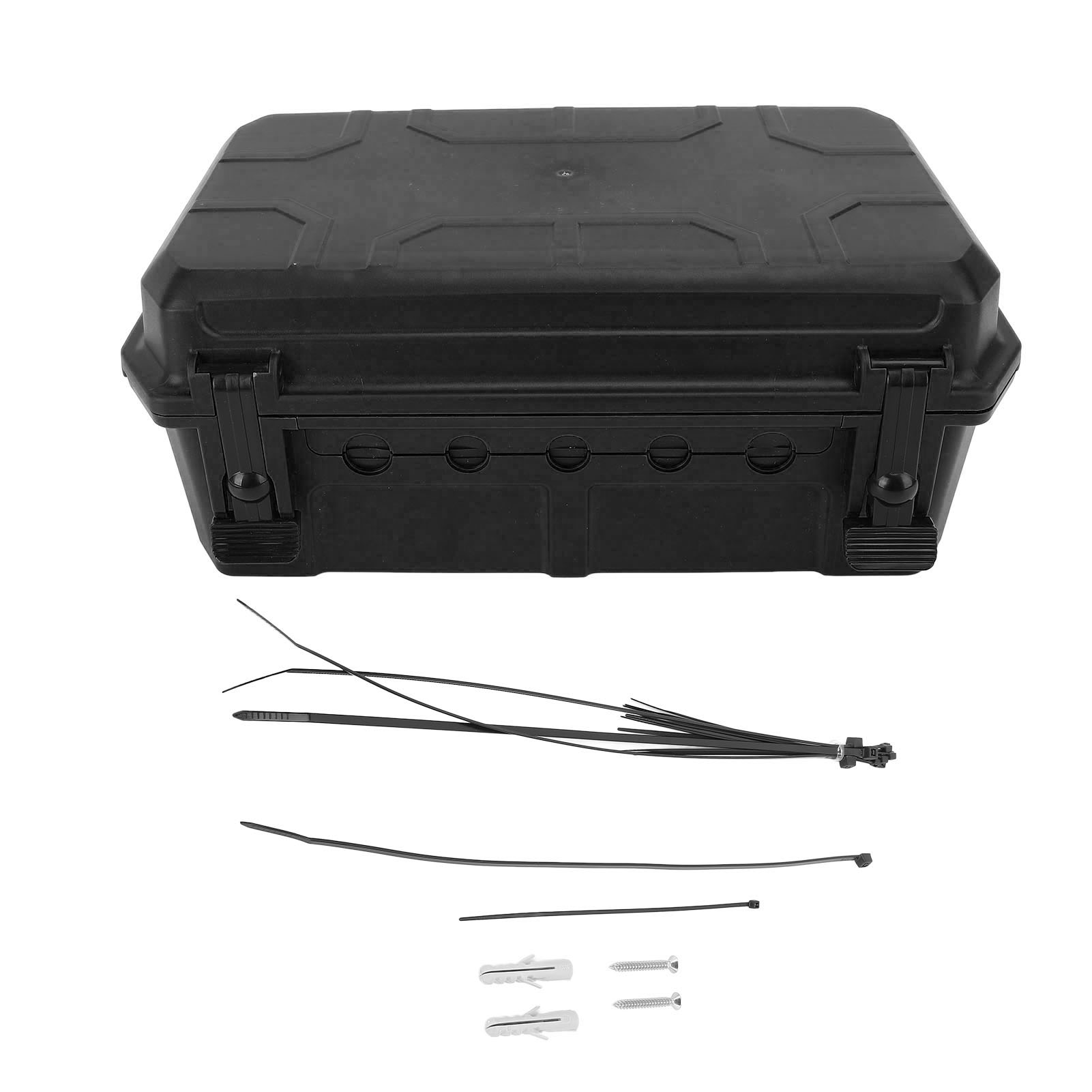 Toivize Ip54 Außenanschlussdose, Große Kapazität, Schwarzes Pp, 5 Kabel- Und Verlängerungseingänge, Robust Und Wasserdicht