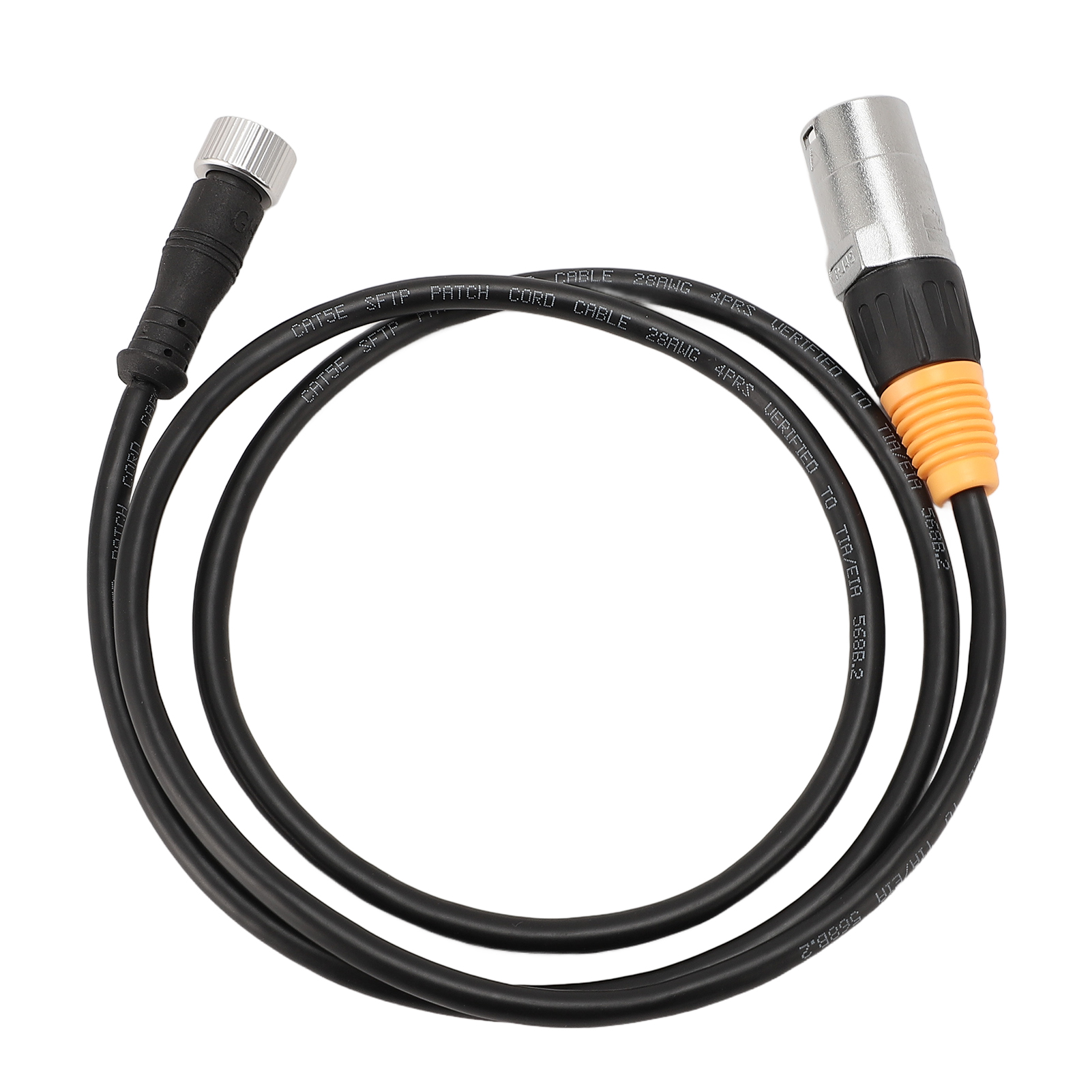 Toivize Ip65 Geschirmtes, Hochbelastbares Rj45-auf-m12-5p-ethernetkabel, 107,5 Cm