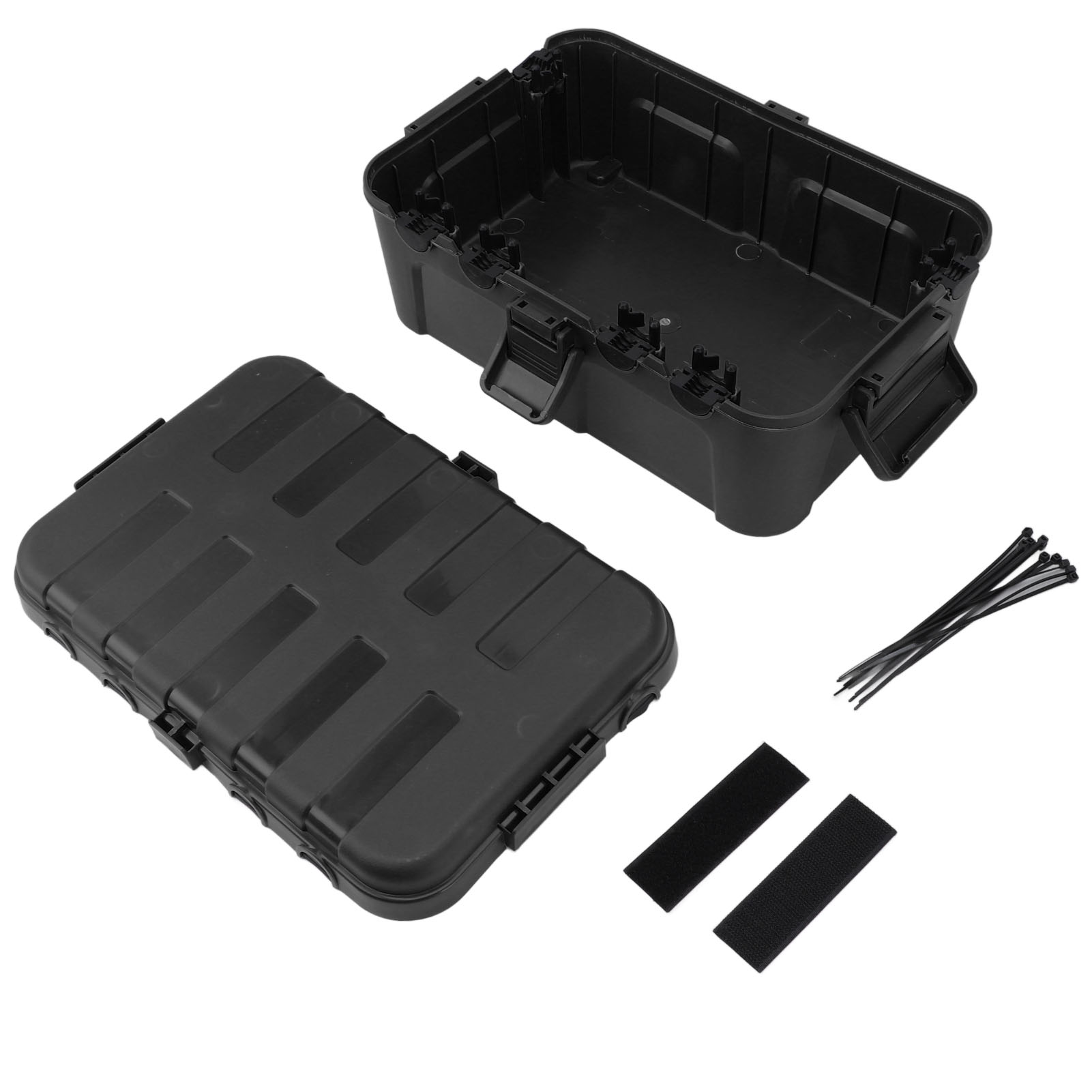 Ip54 Wasserdichte Elektrische Anschlussdose Für Den Außenbereich, 34,5 X 24 X 12 Cm, Schwarzes Pp, Großes Fassungsvermögen