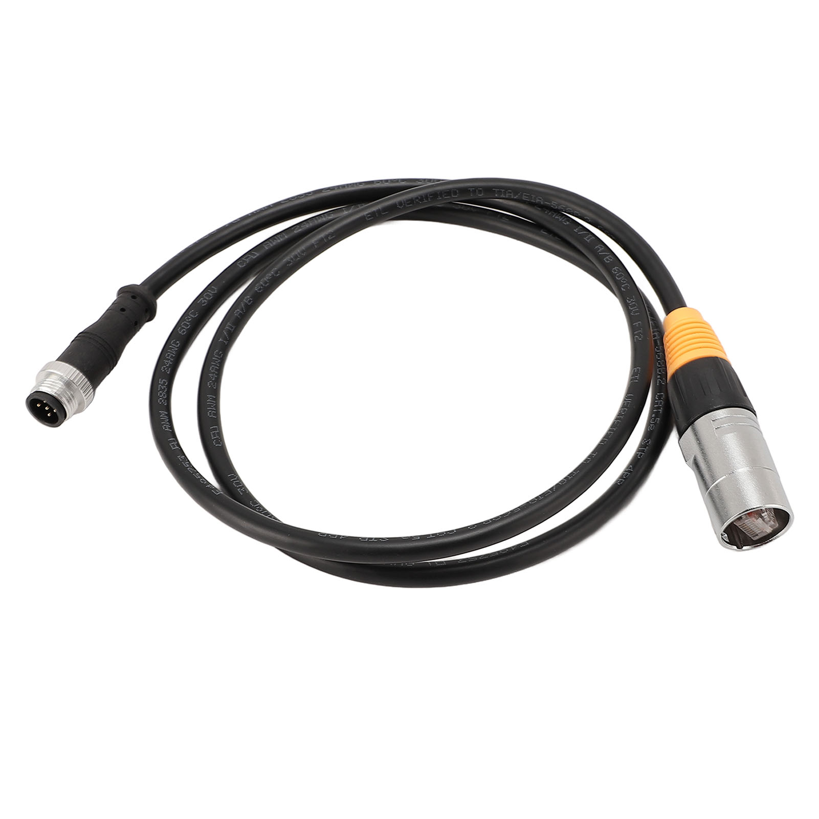 Toivize M12 Auf Rj45 5-poliges, Ip65-geschirmtes 108 Cm Ethernet-kabel Für Industrielle Anwendungen
