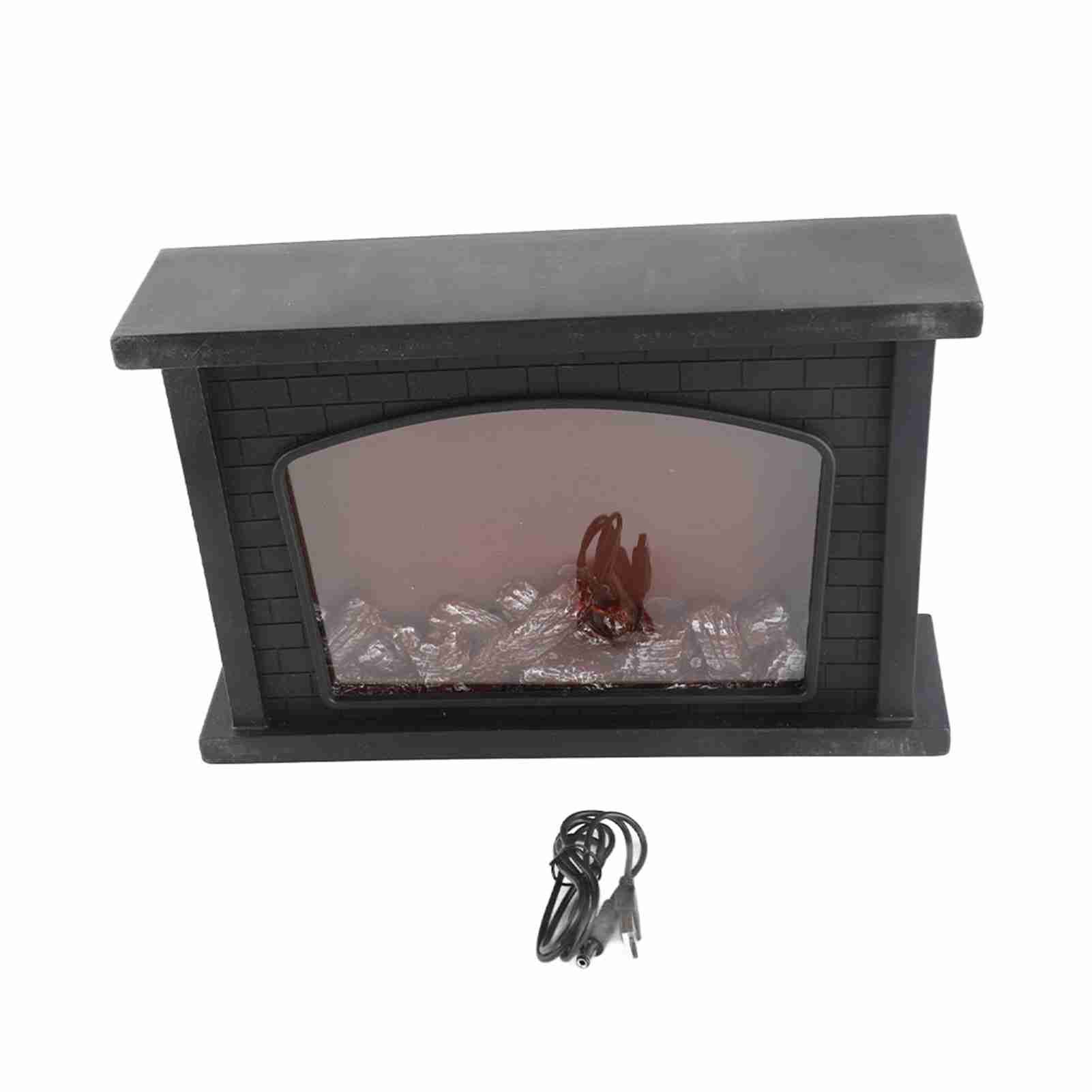 Dekorative Led-laterne Mit Realistischem Flammeneffekt, Retro-design, Schwarz, 33 X 21 Cm, Usb- Oder Batteriebetrieb, Für Den Innen- Und Außenbereich