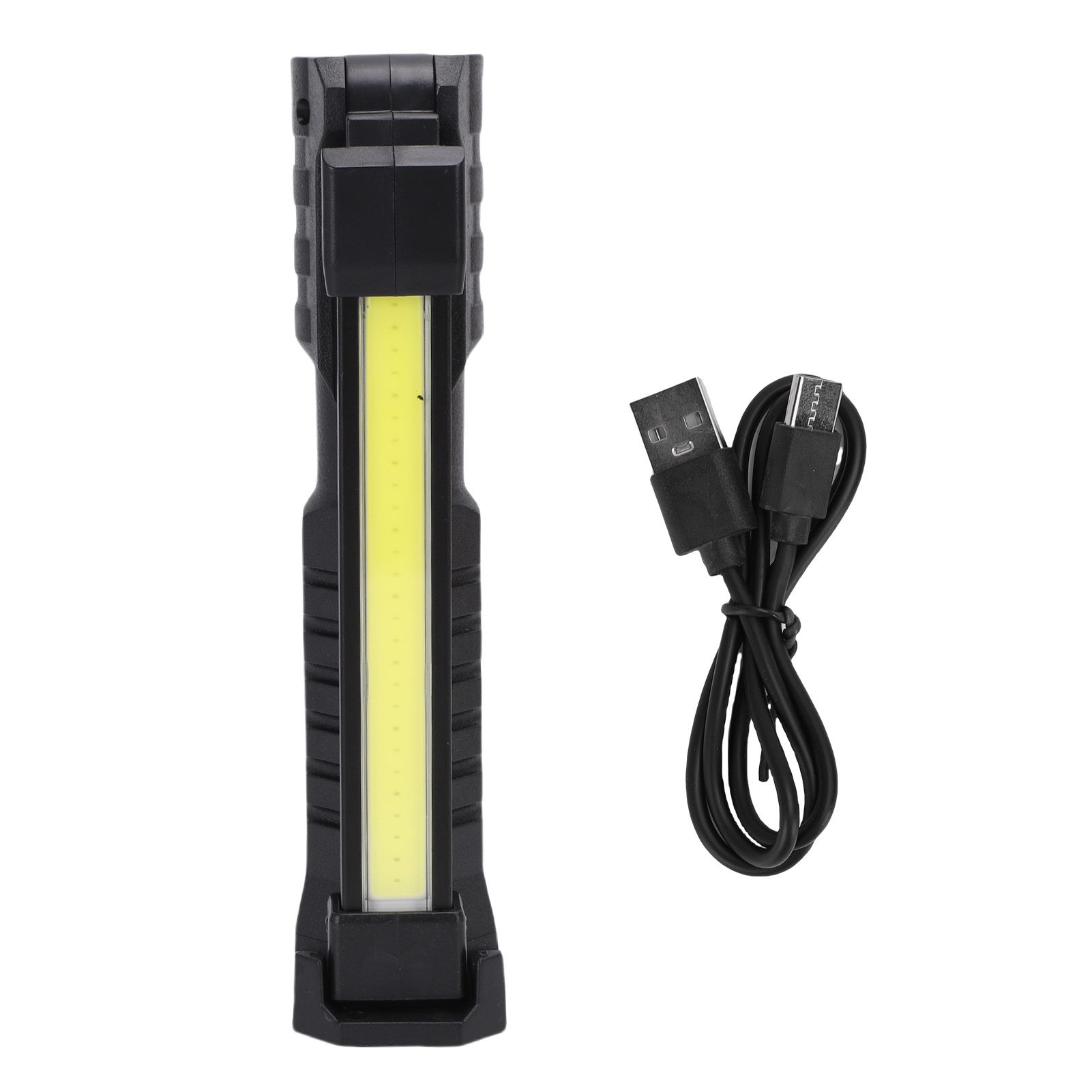 Toivize Wiederaufladbare Magnetische Led-arbeitsleuchte Mit Einziehbarem Haken Und 360°-drehung – Schwarz