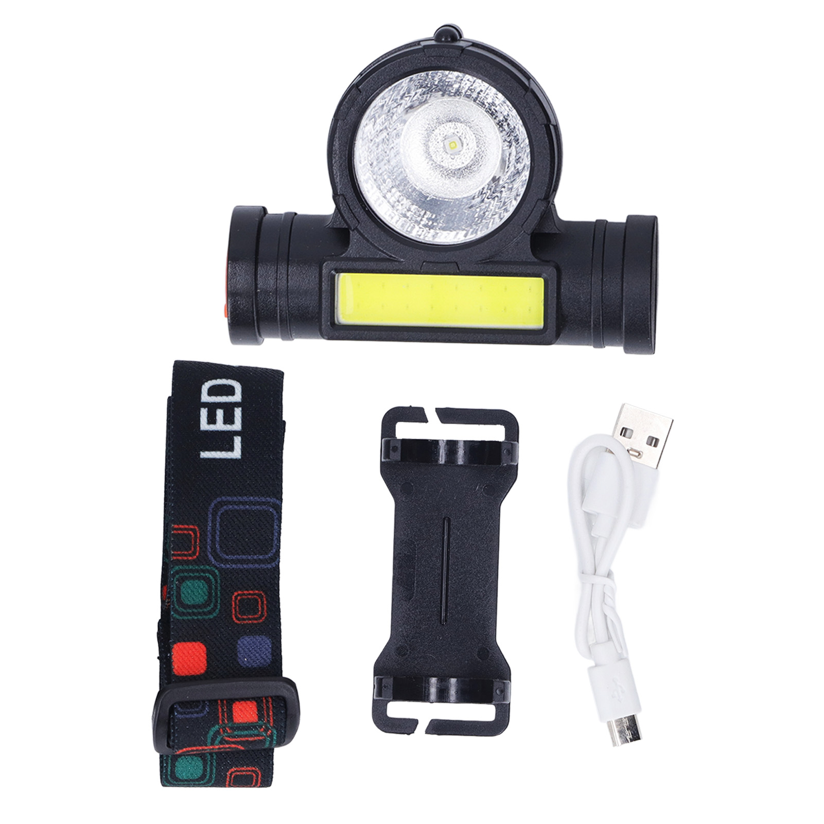 Wiederaufladbare Led-stirnlampe Von Toivize Mit Dualer Cob-lichtquelle, Ultrahell Für Camping Und Nachtangeln, Leichtes Gewicht Von 106 G