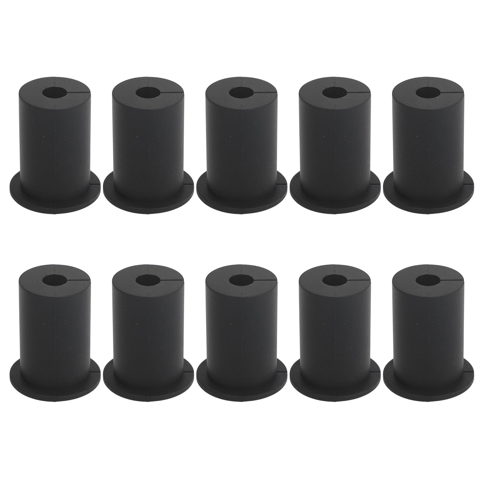 Starlink-kabeleinführungsset Mit 10 Schwarzen, Wasserdichten Silikon-endkappen Für 25,4 Mm Wandlöcher, Die Schutz Bieten Und Für Ein Sauberes Finish Sorgen.