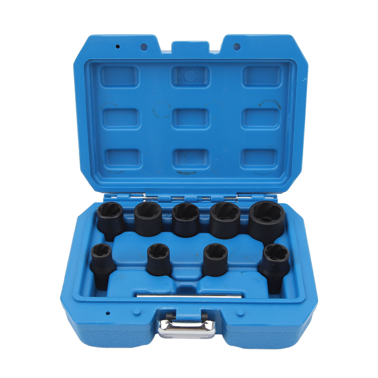 Toivize 10-teiliges 3/8"-torsions-schlagschrauber-steckschlüssel-set Aus Gehärtetem Stahl, Schwarz, 10-19 Mm, Mit 8 Mm Geradem Schaft Für Festsitzende Schrauben