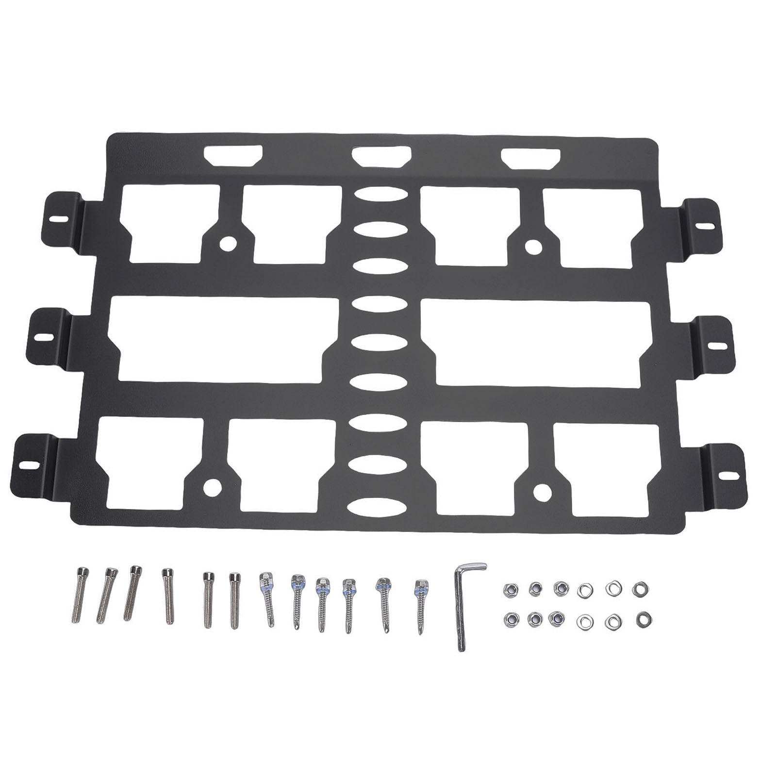 Montageplatte Für Packout-werkzeugkasten – Verstärkter Kohlenstoffstahl, Tragkraft 45 Kg, Geeignet Für Wand-/boden-/lkw-montage, Komplettset Mit Schrauben