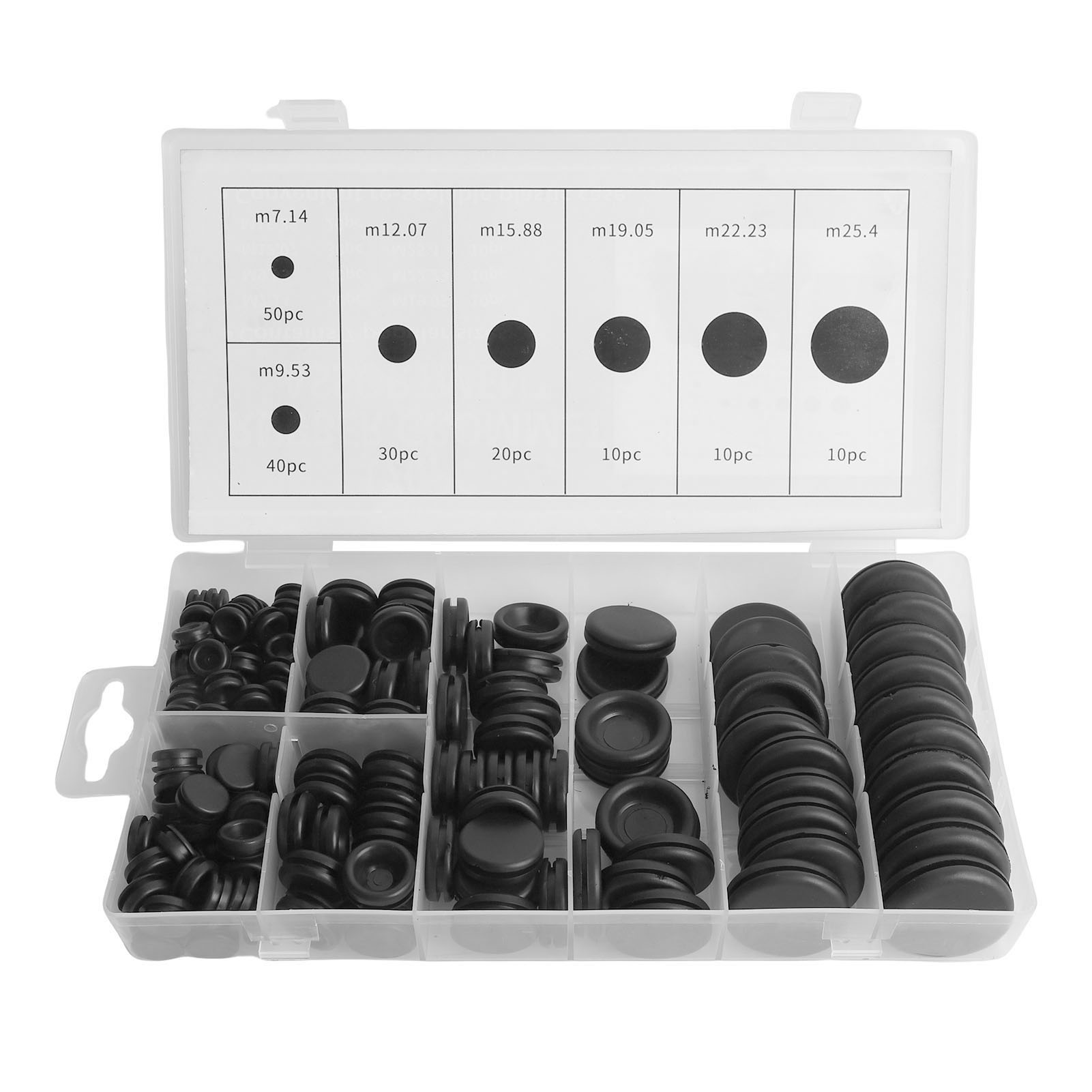 Set Mit 170 Hitzebeständigen Toivize-gummiabstandshaltern M7-m25 Mm Für Kabel- Und Schlauchdurchführungen In Autos, Booten Und Wohnmobilen