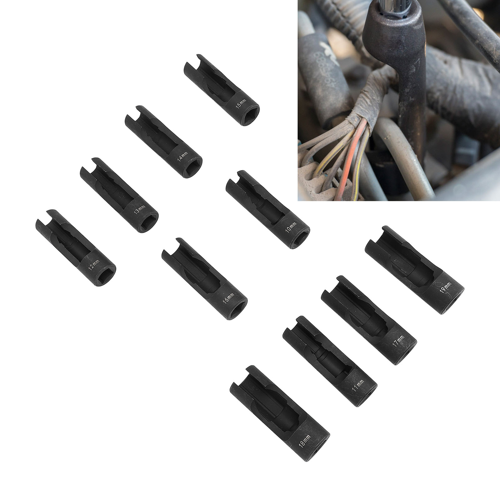 Satz Mit 10 Toivize 1/2" Chrom-vanadium-stahl 10-19 Mm Kraftstoffleitungssteckschlüsseln Für Konische Muttern