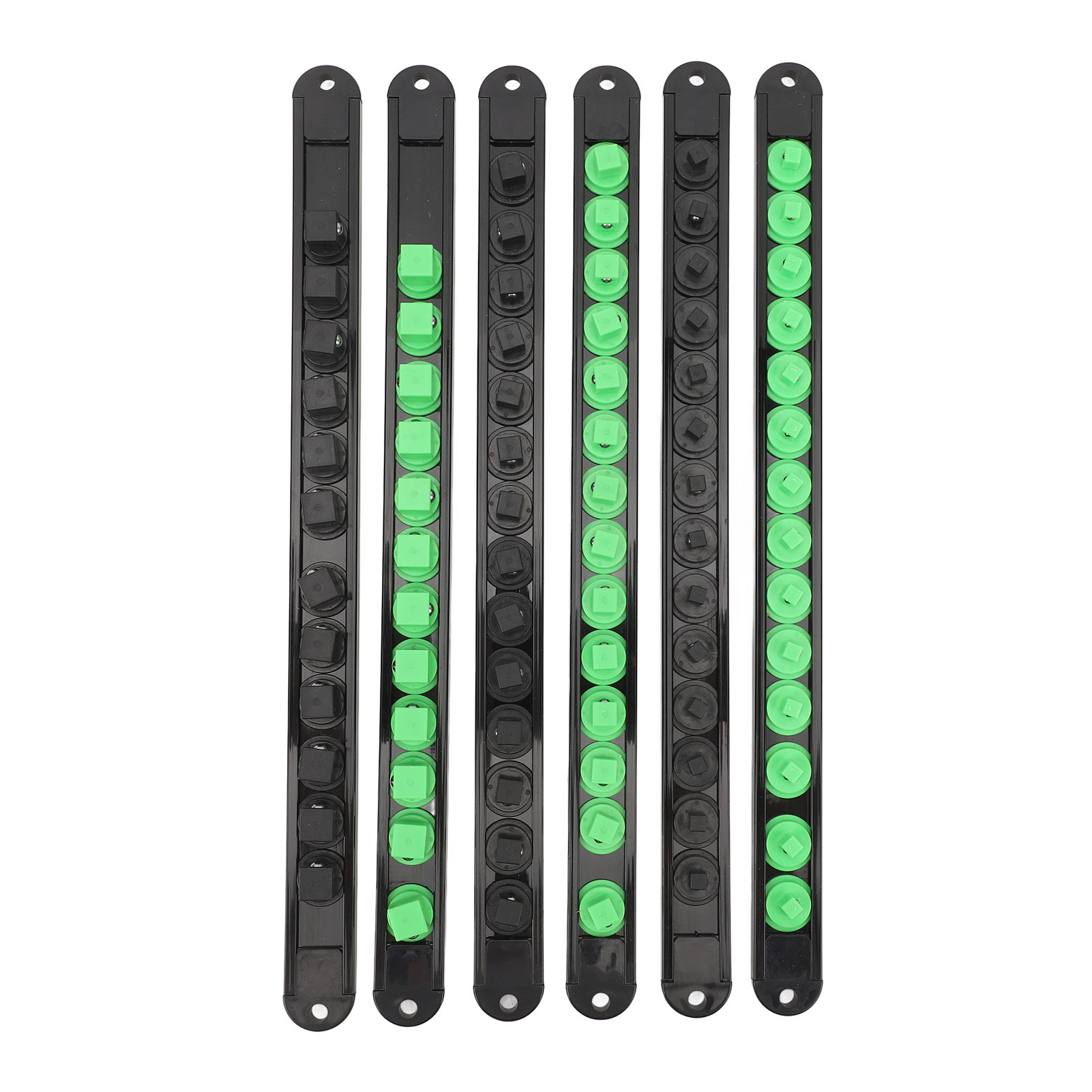 Toivize Abs Steckschlüssel-aufbewahrungsständer In Schwarz Mit 360°-drehung Und Abnehmbaren Clips Für 1/4", 3/8" Und 1/2"-schlüssel.