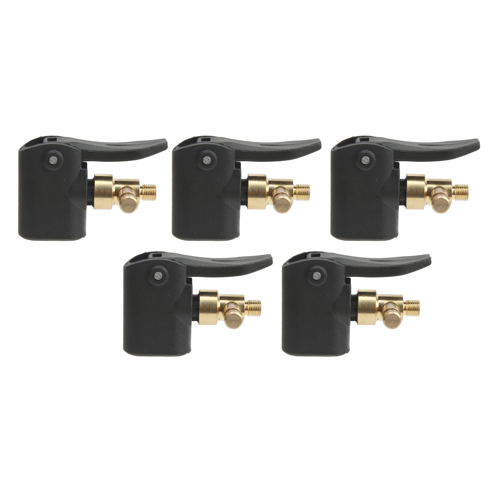 3-in-1 Universal-aufblasdüse – Massives Kupfer – Kompatibel Mit Schrader- Und Presta-ventilen Von Dunlop – 5-teiliges Set Für Auto-, Motorrad- Und Fahrradreifen