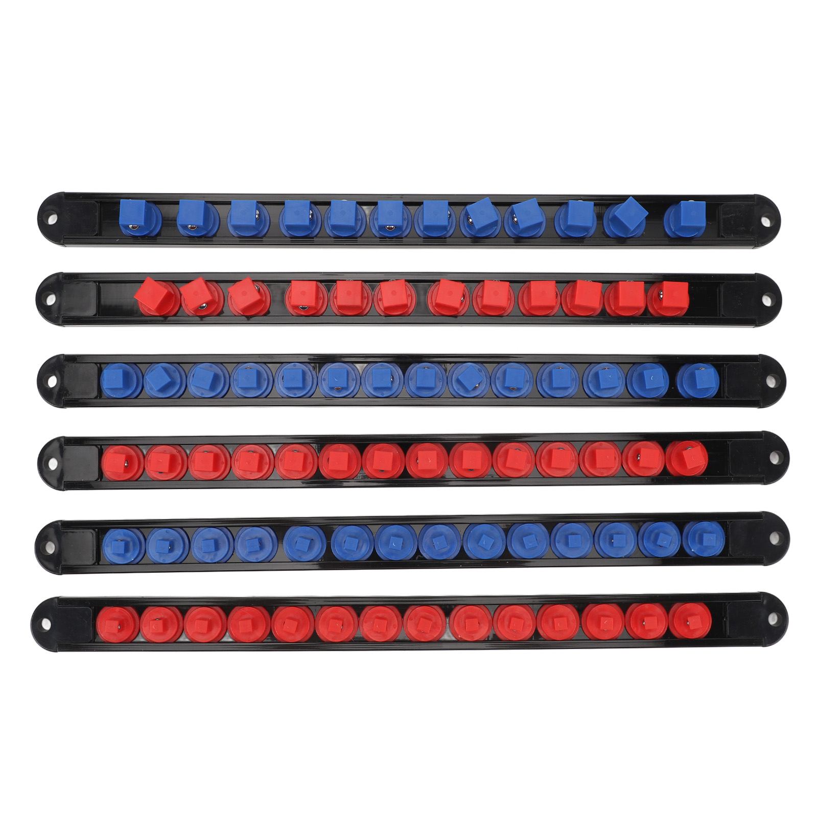 Toivize 6-teiliger Steckschlüssel-organizer Mit 360°-drehung Und Abnehmbaren Abs-clips Für 1/4", 3/8" Und 1/2" Steckschlüssel. Zur Aufbewahrung In Werkstatt Und Garage.