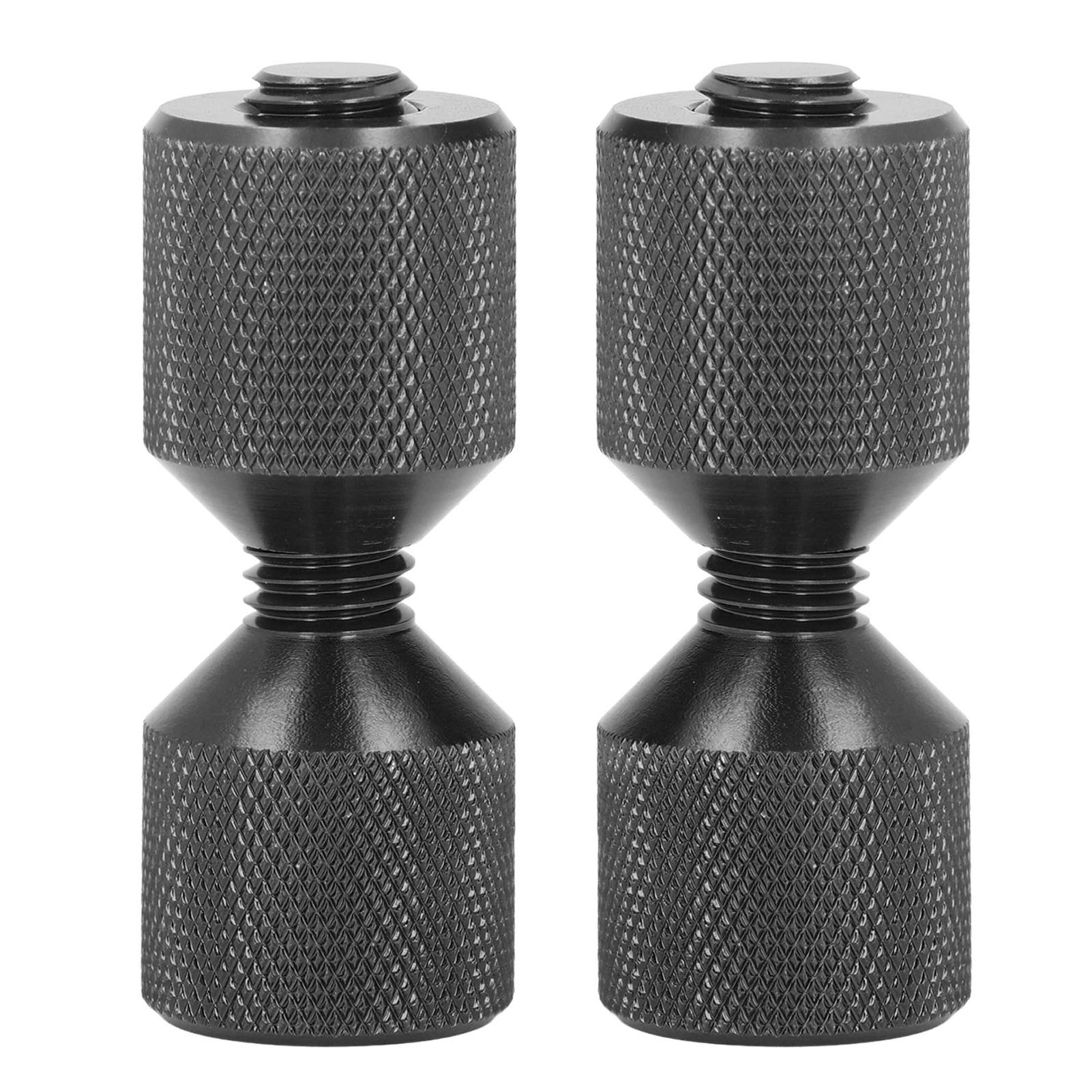 Ausrichtstifte Für Flansche, Schwarz Eloxiertes Aluminium 6061, 1-1/8" M12, 2er-pack, Kompatibel Mit Asme 150 Lb