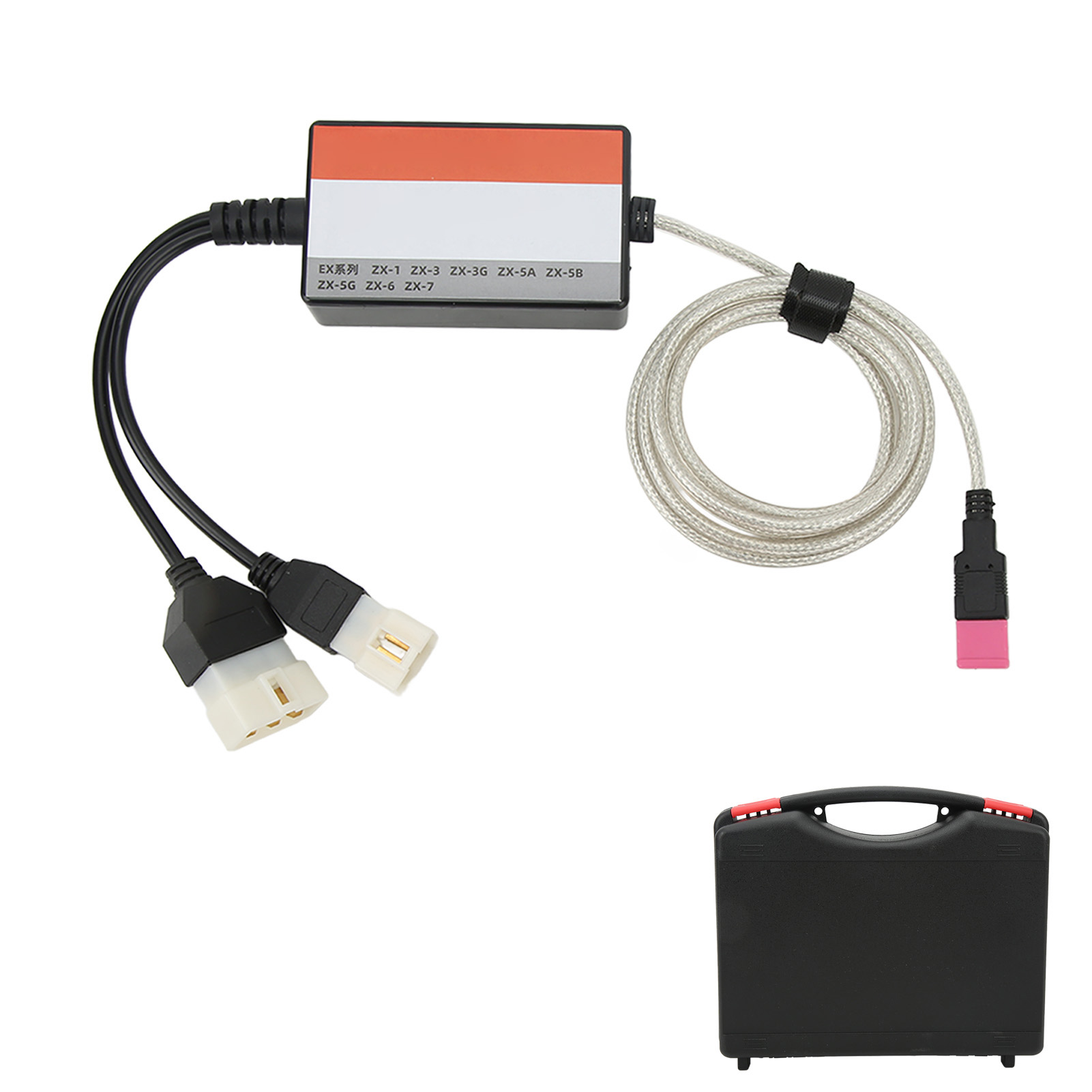 Hitachi Zax200 Ex200 V3.10 Diagnosekabel Mit Usb-schnittstelle, Mpdr 3.9 Software Und Robustem Abs-gehäuse