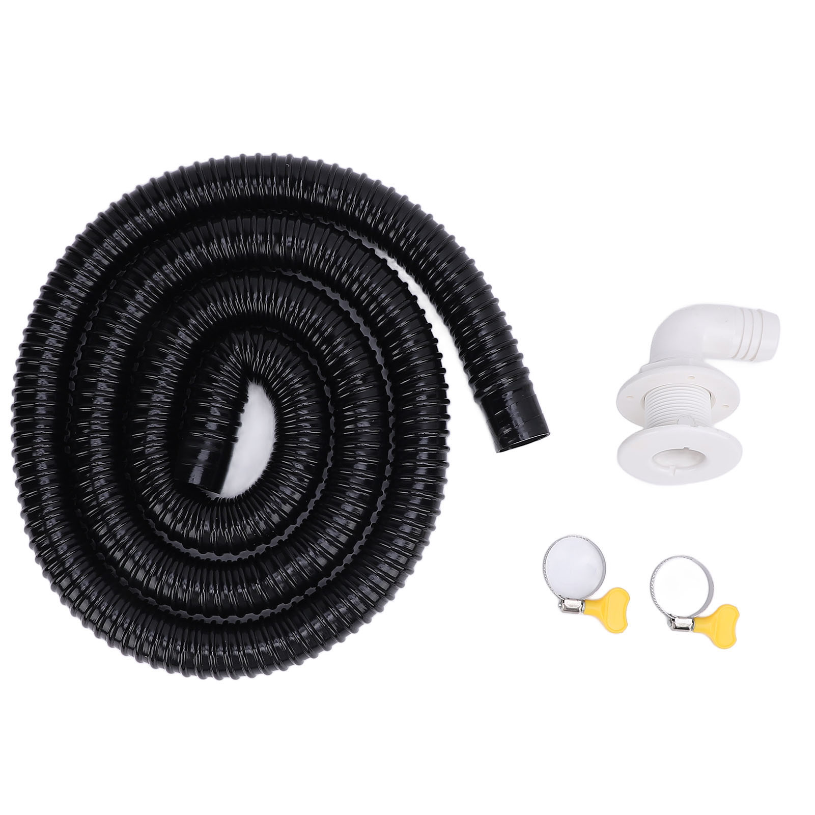Bilgenpumpen-ablaufschlauchset 1100 Gph – 2 M 29 Mm Eva-schlauch Mit 90°-rückschlagventil Und Klemmen, Einfache Montage