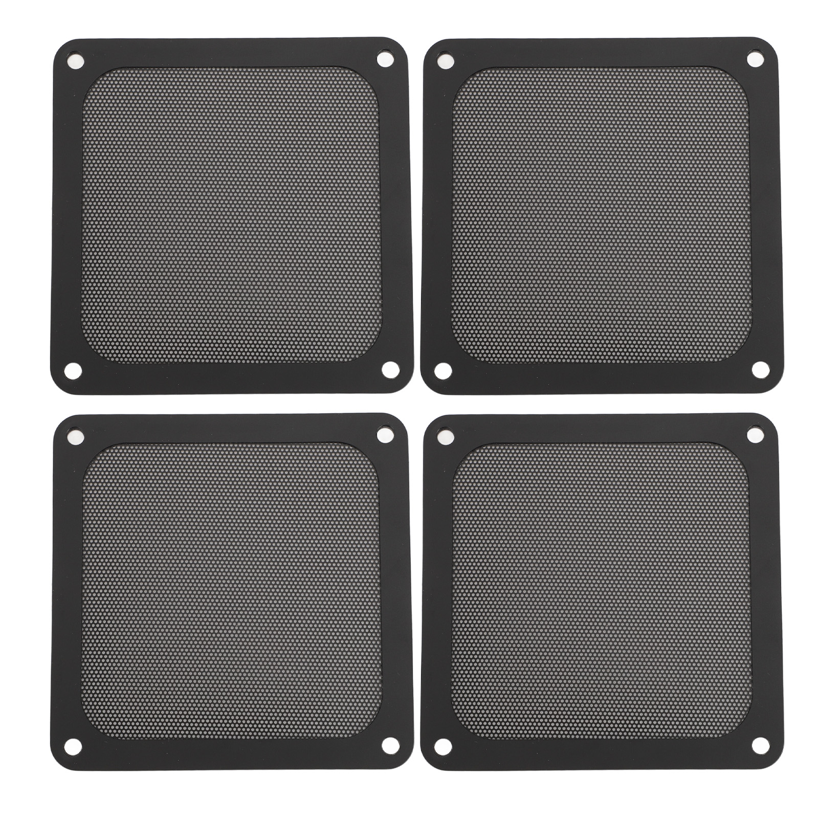 Toivize 120-mm-pc-staubfilter, 4er-pack, Schwarzes Magnetisches Pvc