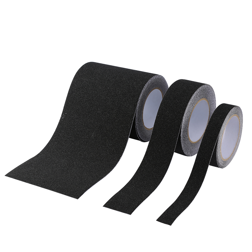 Toivize Anti-rutsch-streifen Aus Schwarzem Pvc, 15,24 Cm X 9,14 M, Selbstklebend, Für Sicherheitsböden, Treppen, Glatte Oberflächen