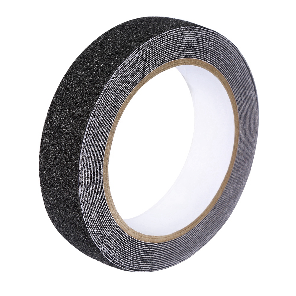 Toivize Antirutschstreifen, Schwarzes Pvc/pet, 2,5 Cm X 5 M, Starker Klebstoff Für Treppen, Glatte Böden, Metall Und Keramik