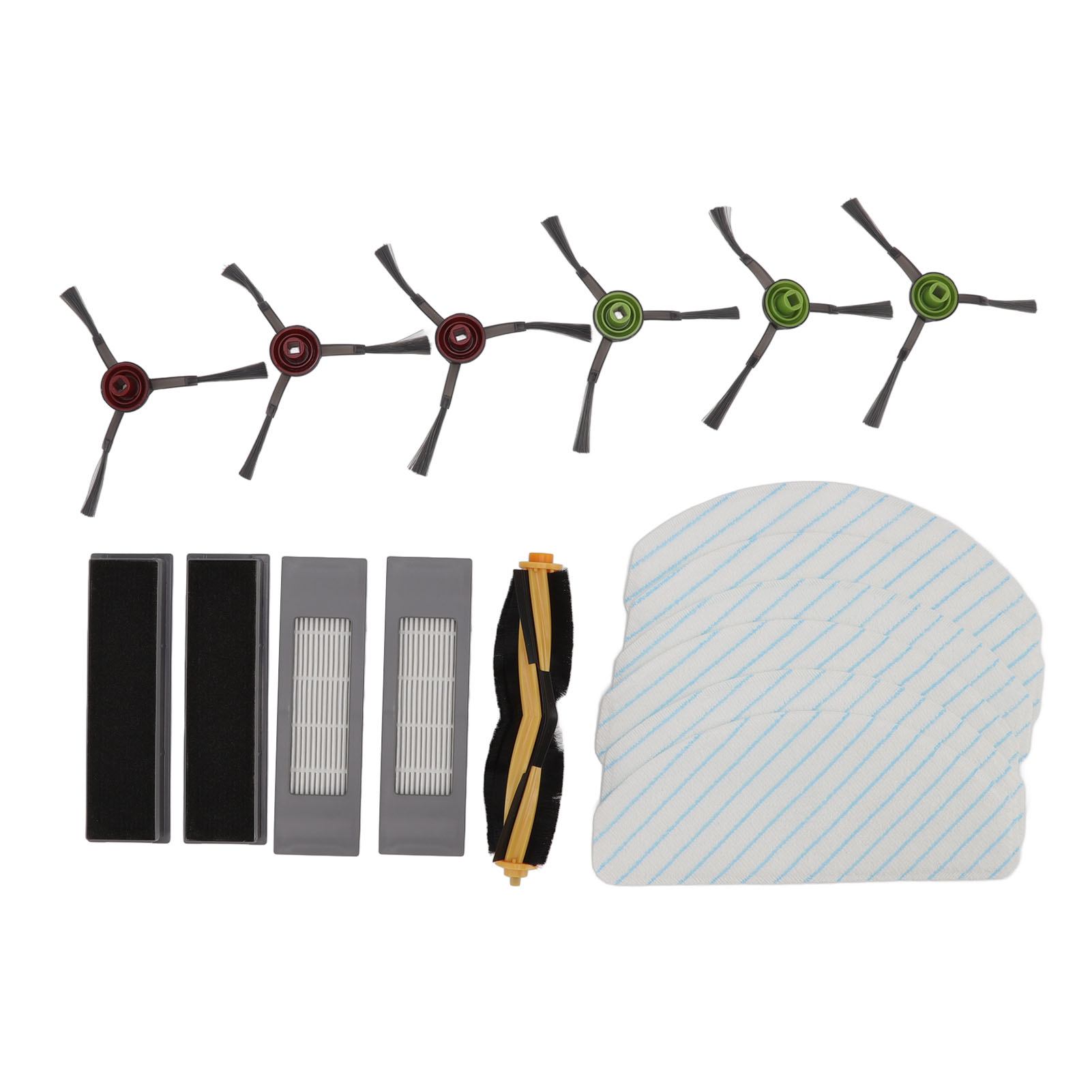 Yeedi Vac 2 Pro Zubehörset Für Saugroboter – 1 Hauptbürste, 6 Seitenbürsten, 4 Hepa-filter, 6 Mikrofasertücher