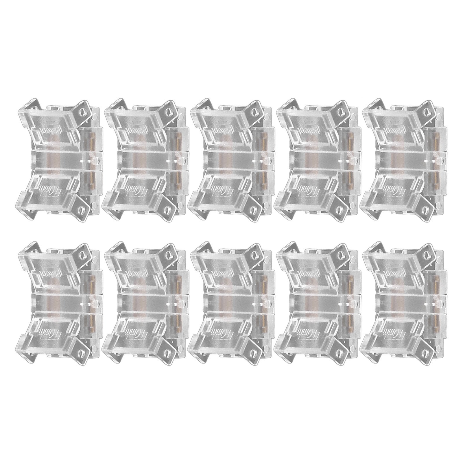 Lötfreie 2-pin-10-mm-led-verbinder – 10er-pack, Schnelle Streifen-zu-streifen-verbindung Für Cob-streifen, Einfache Installation