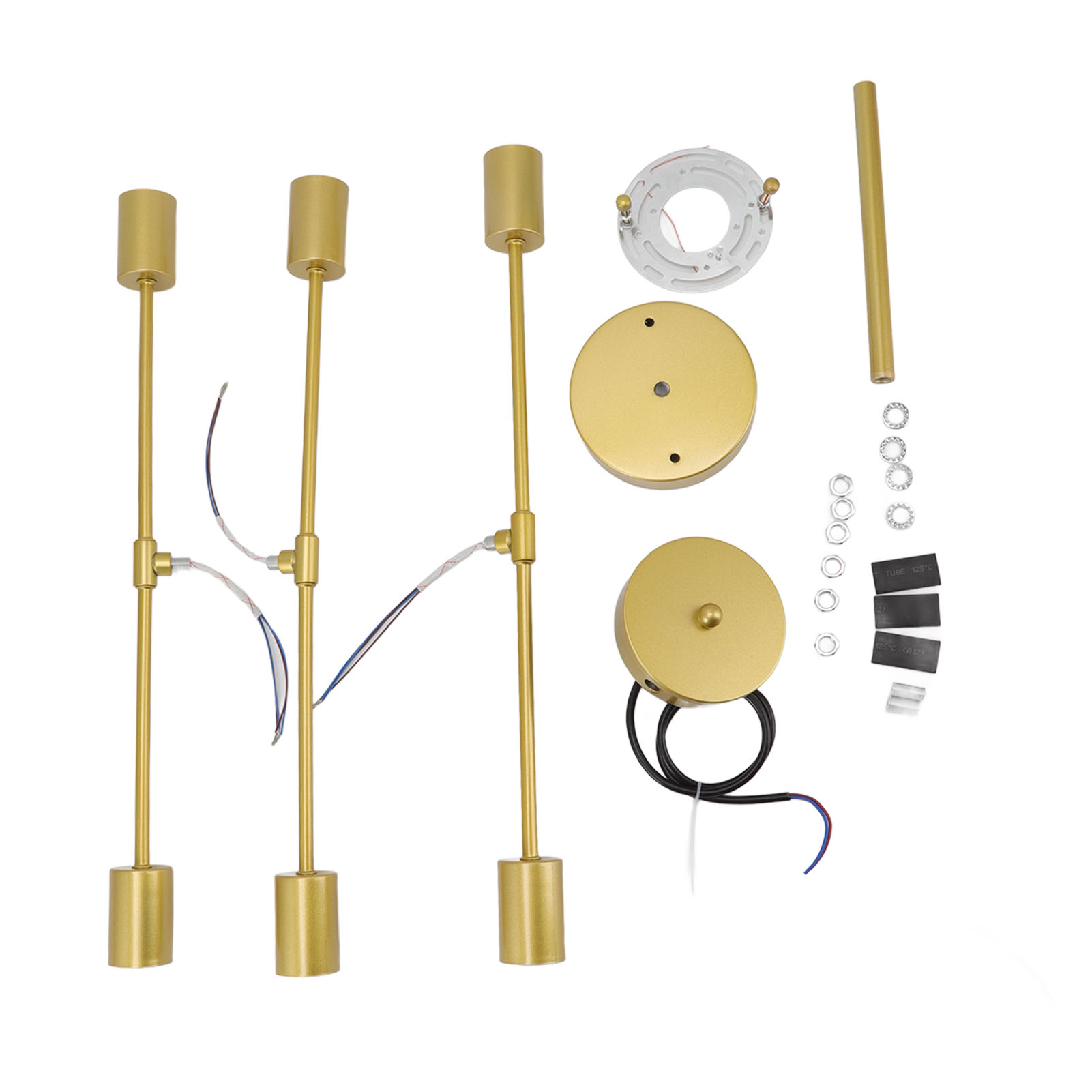 Sputnik 6-flammige Pendelleuchte Im Retro-industrie-design Aus Goldfarbenem Eisen, Für Esszimmer, Bar Oder Schlafzimmer – Moderne Und Elegante Zentrale Beleuchtung