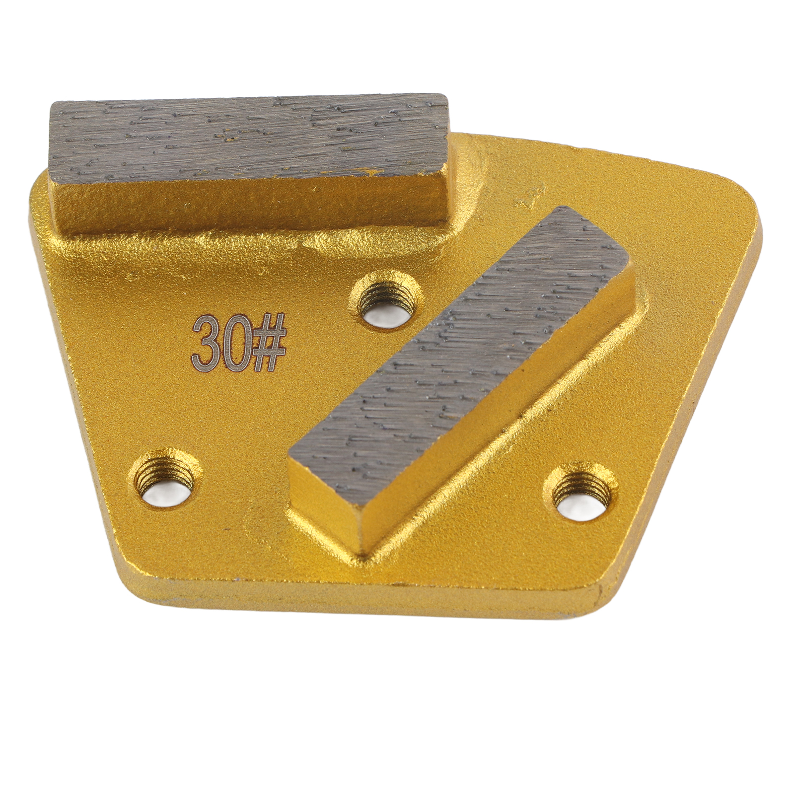 Trapezförmige Diamanttrennscheibe Mit 3 Löchern Und 2 Geraden Zähnen, Körnung 30, Für Beton, Marmor, Porzellan, Magnetische Befestigung, 7,35 X 5,5 Cm