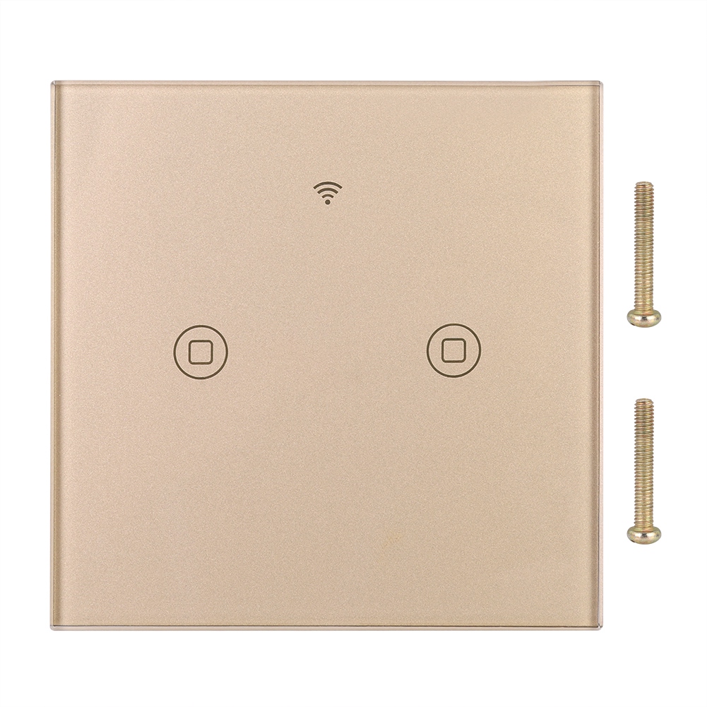 Toivize 2-wege-wlan-touchschalter Mit Gehärtetem Glas Und Alexa-/google-sprachsteuerung