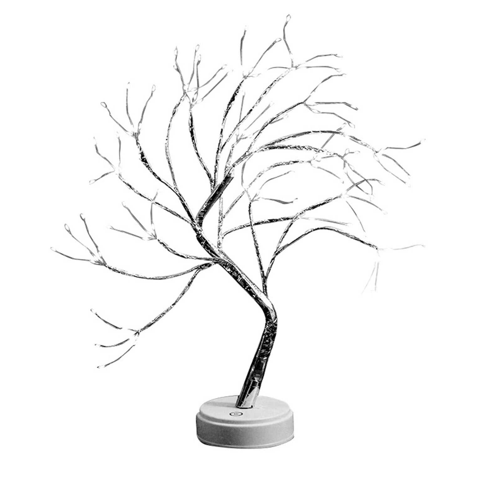 Dekorative Led-baumlampe, 45 Cm, 108 Warmweiße Lichter, Kupferdraht-perlen-design, Für Schlafzimmer, Weihnachten, Als Nachtlicht Im Innenbereich