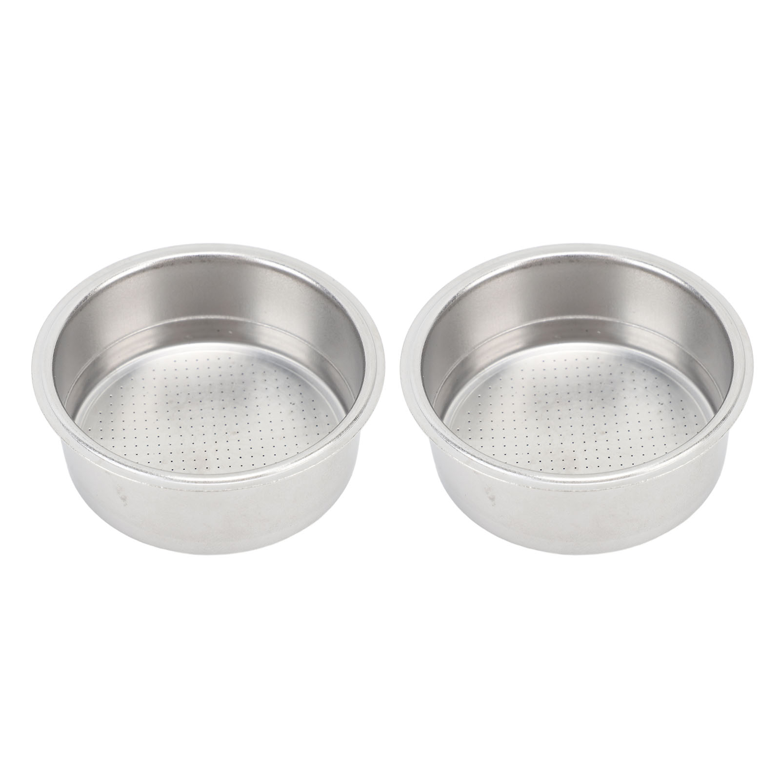 Wiederverwendbarer Filter Für 51-mm-siebträger, Edelstahl, Doppeldosierung, Kompatibel Mit Delonghi Donlim Petrus, 2er-pack