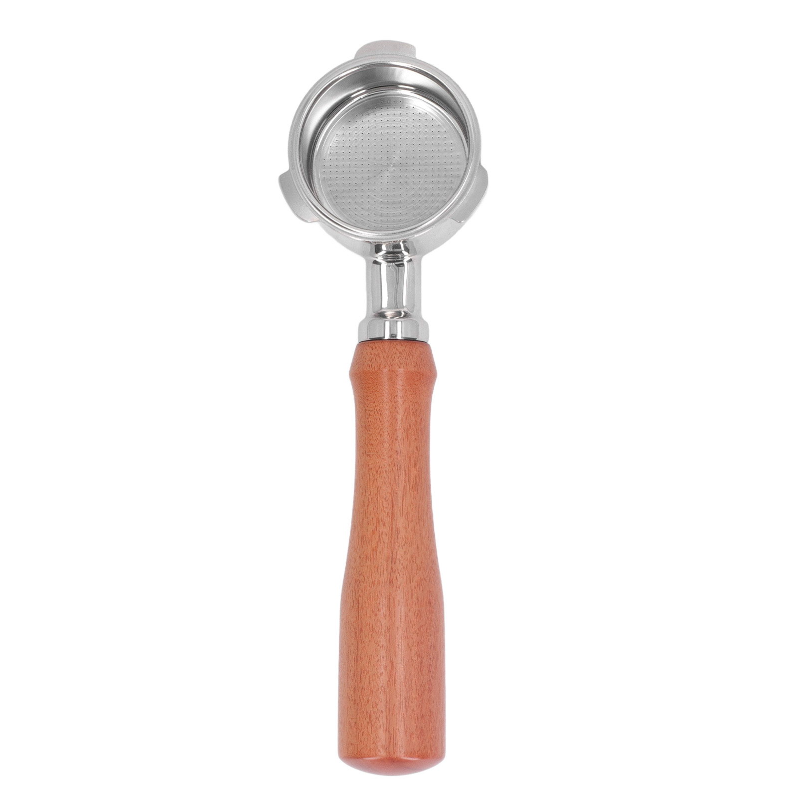 Bodenloser 51-mm-siebträger Mit 3 Griffen, Edelstahl Und Holz, Kompatibel Mit Der Domlim Petrus Maxims Espressomaschine