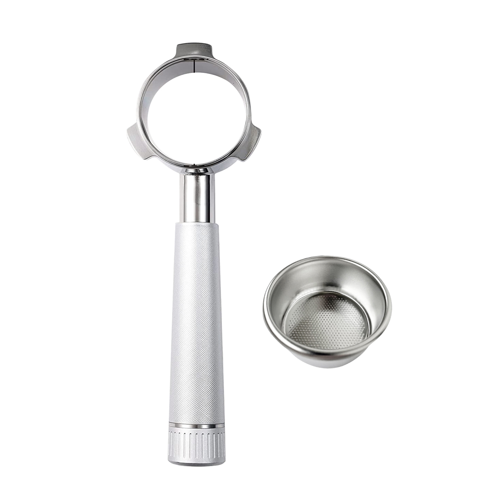 Bodenloser 54-mm-siebträger Für Breville 870, 875, 878 Und 880, Edelstahl 304, Griff Aus Aluminiumlegierung, Espresso-extraktion