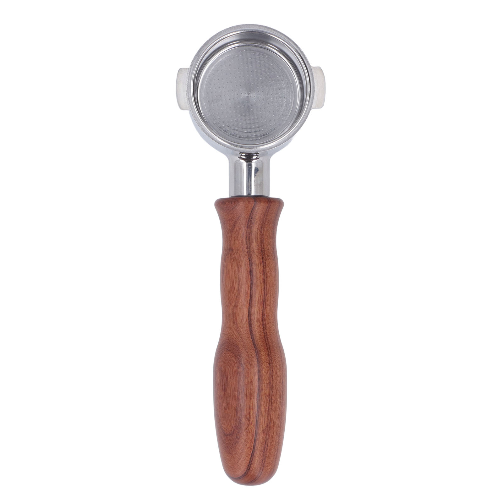 Bodenloser 51-mm-filterhalter Für Eco310 Style D Edelstahl 304, Vietnamesisches Rosenholz, Espresso-extraktion