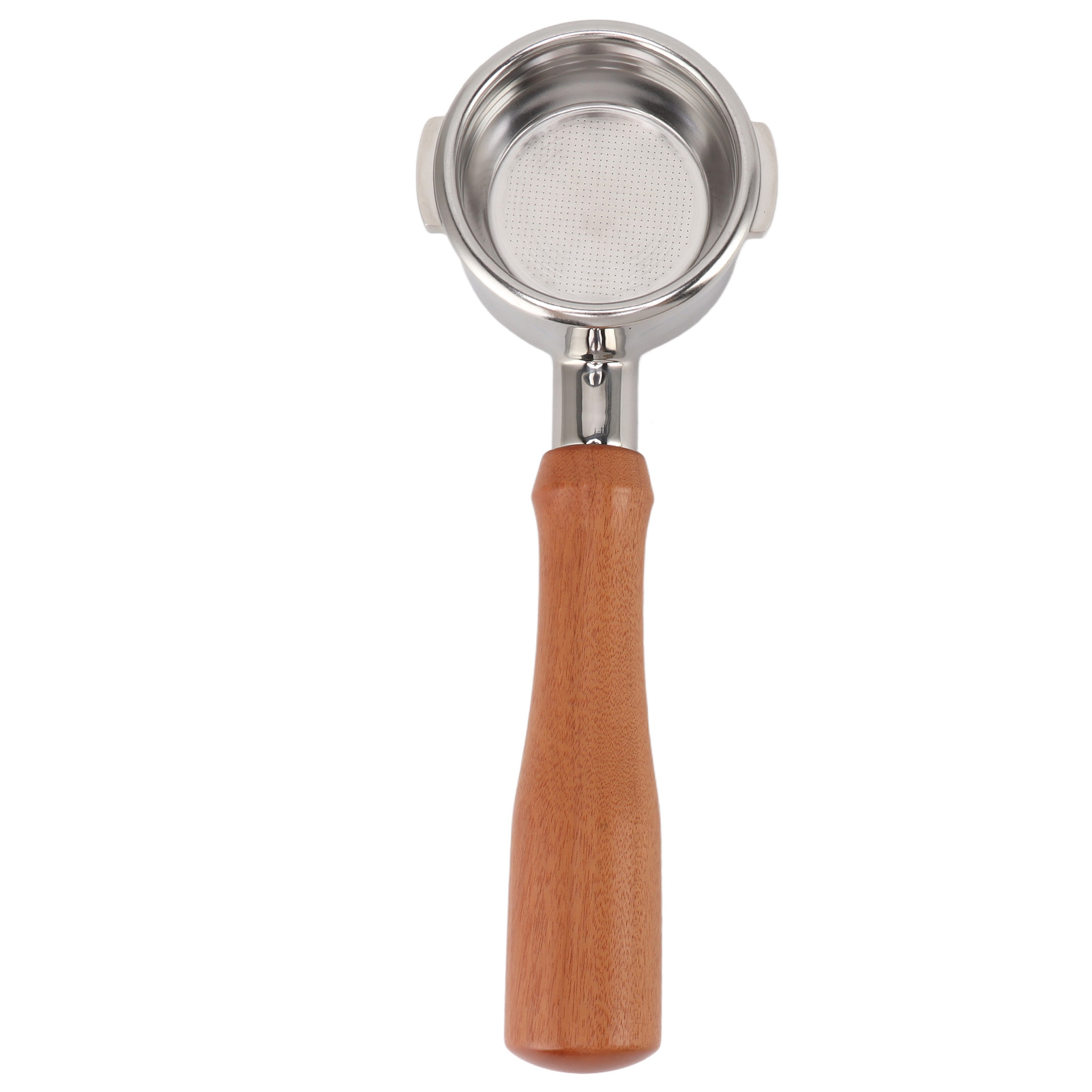 Bodenloser 58-mm-siebträger Für Breville Serie 9, Edelstahl Und Rosenholz, Abnehmbar