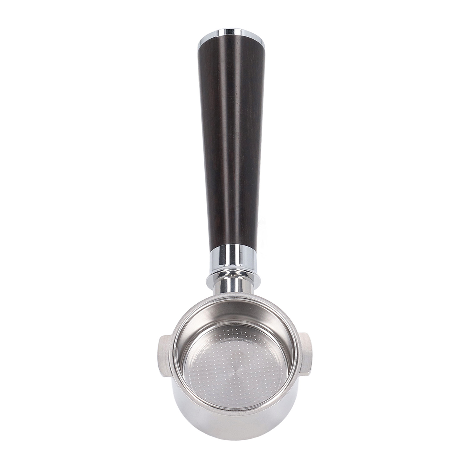Bodenloser 51-mm-filterhalter Für Delonghi Ec0310, Edelstahl, Ebenholz