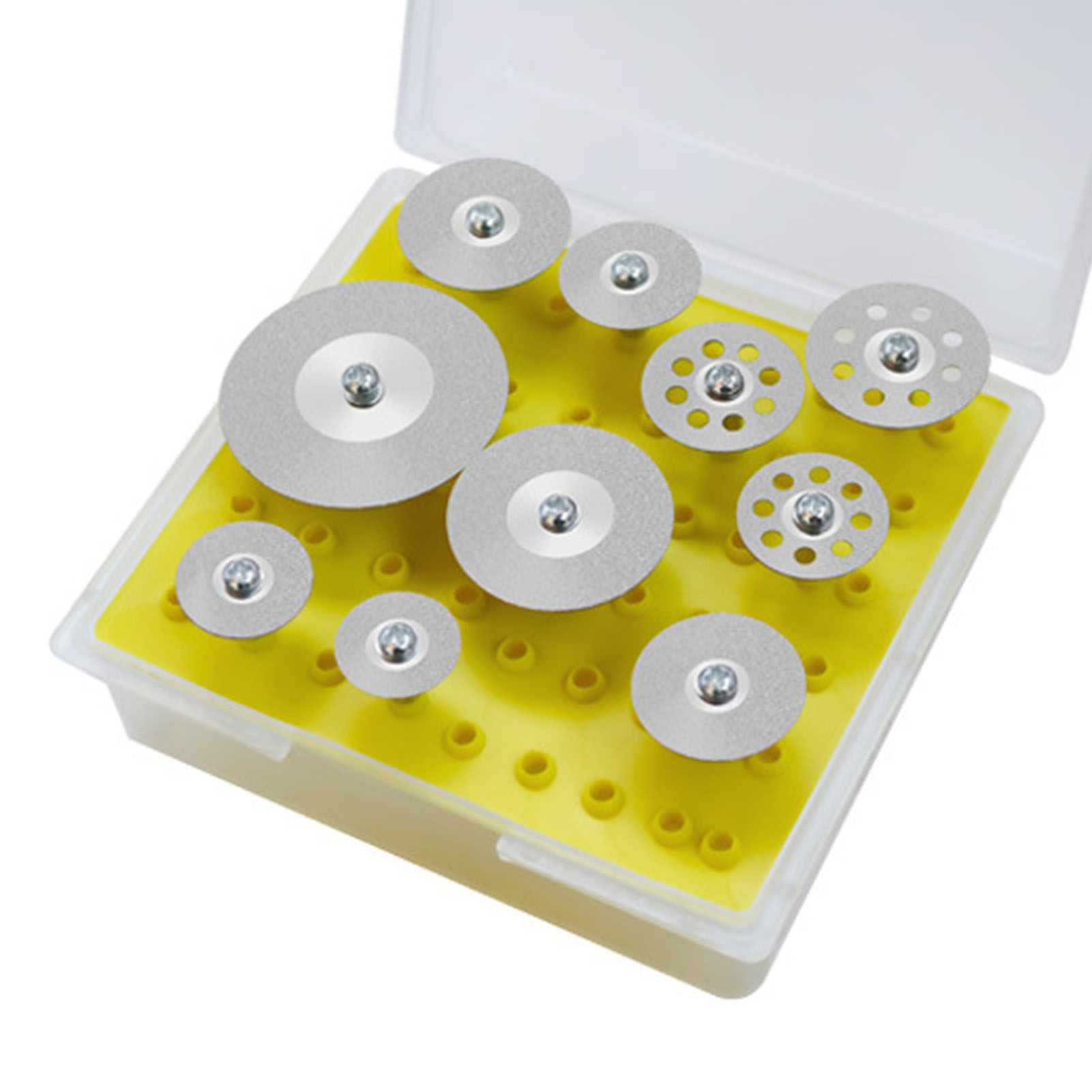 Set Mit 10 Toivize Silber Ultra-sharp Diamanttrennscheiben Für Fliesen Und Glas, Durchmesser 16-40 Mm