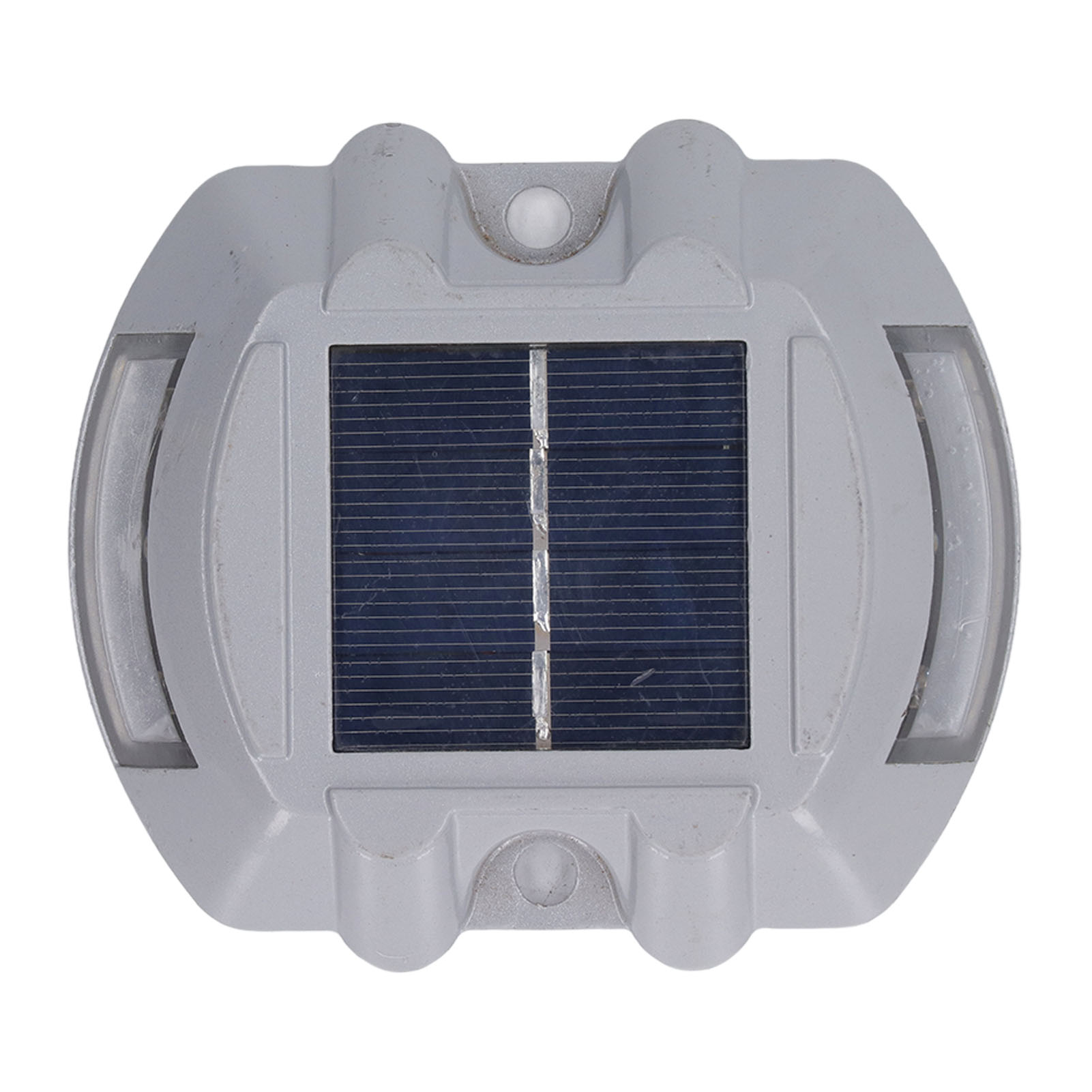 Blinkende Gelbe Led-solarleuchte, Ip68 Wasserdicht, Aluminium, 400-mah-akku, 100 Stunden Akkulaufzeit, Für Einfahrt, Garten, Straße Und Außensicherheit